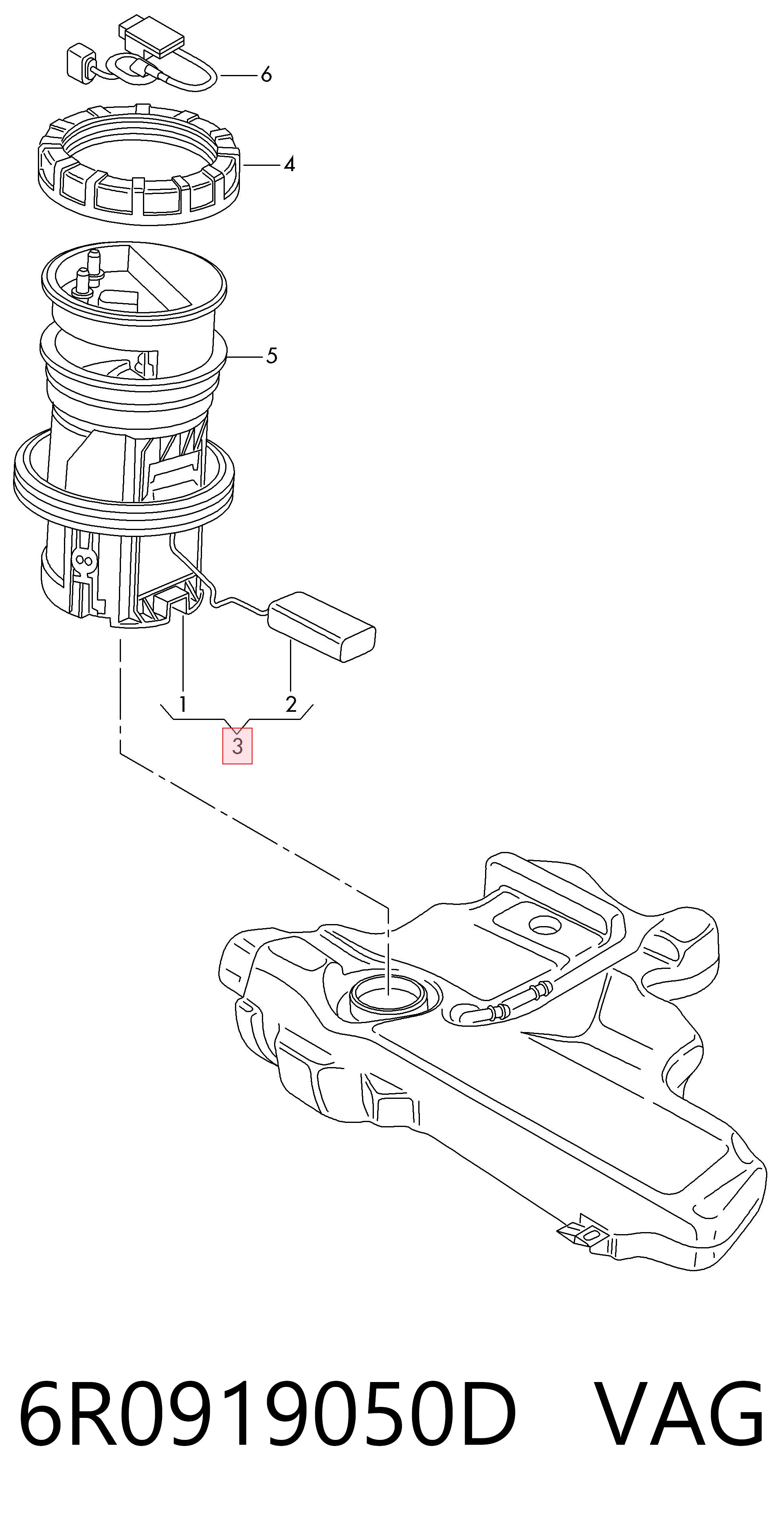 Бензонасос MAM00357M Magneti Marelli