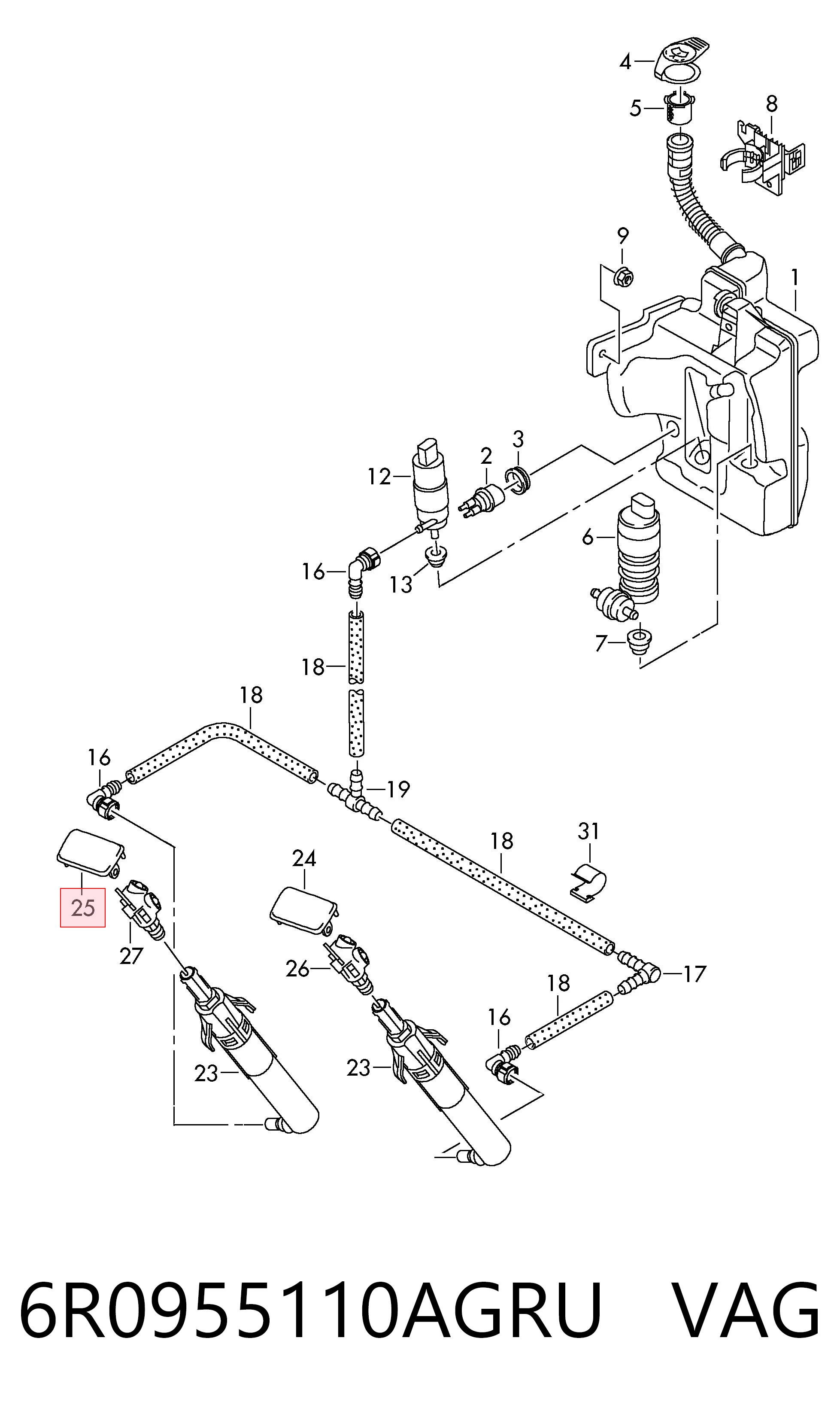 6R0955110AGRU VAG 
