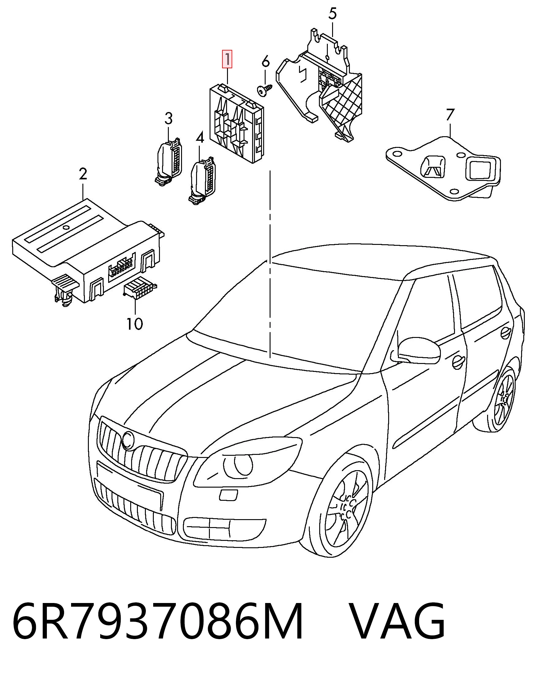  Блок комфорта Volkswagen AMAROK 