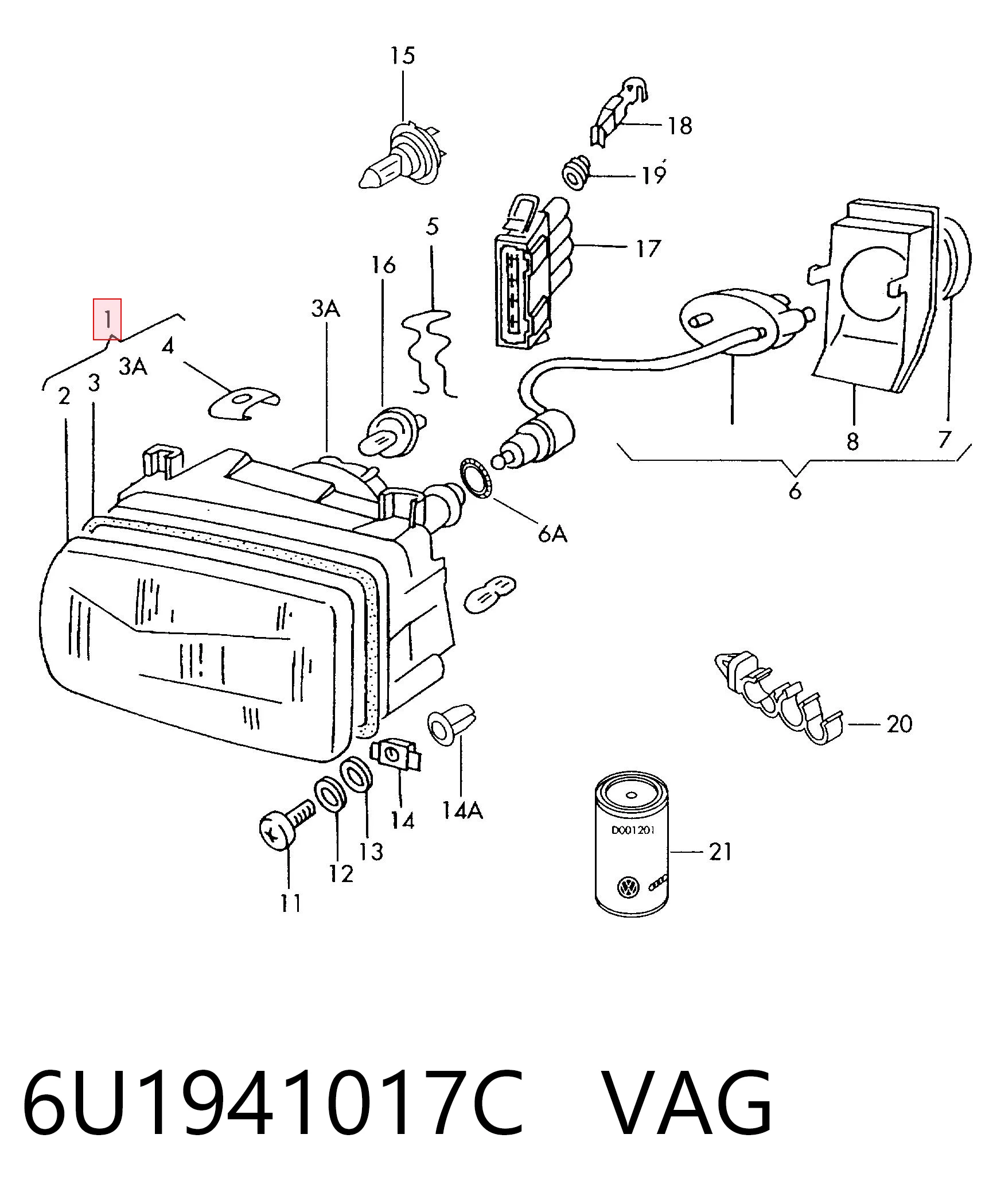 Фары TYC FP7513R3T