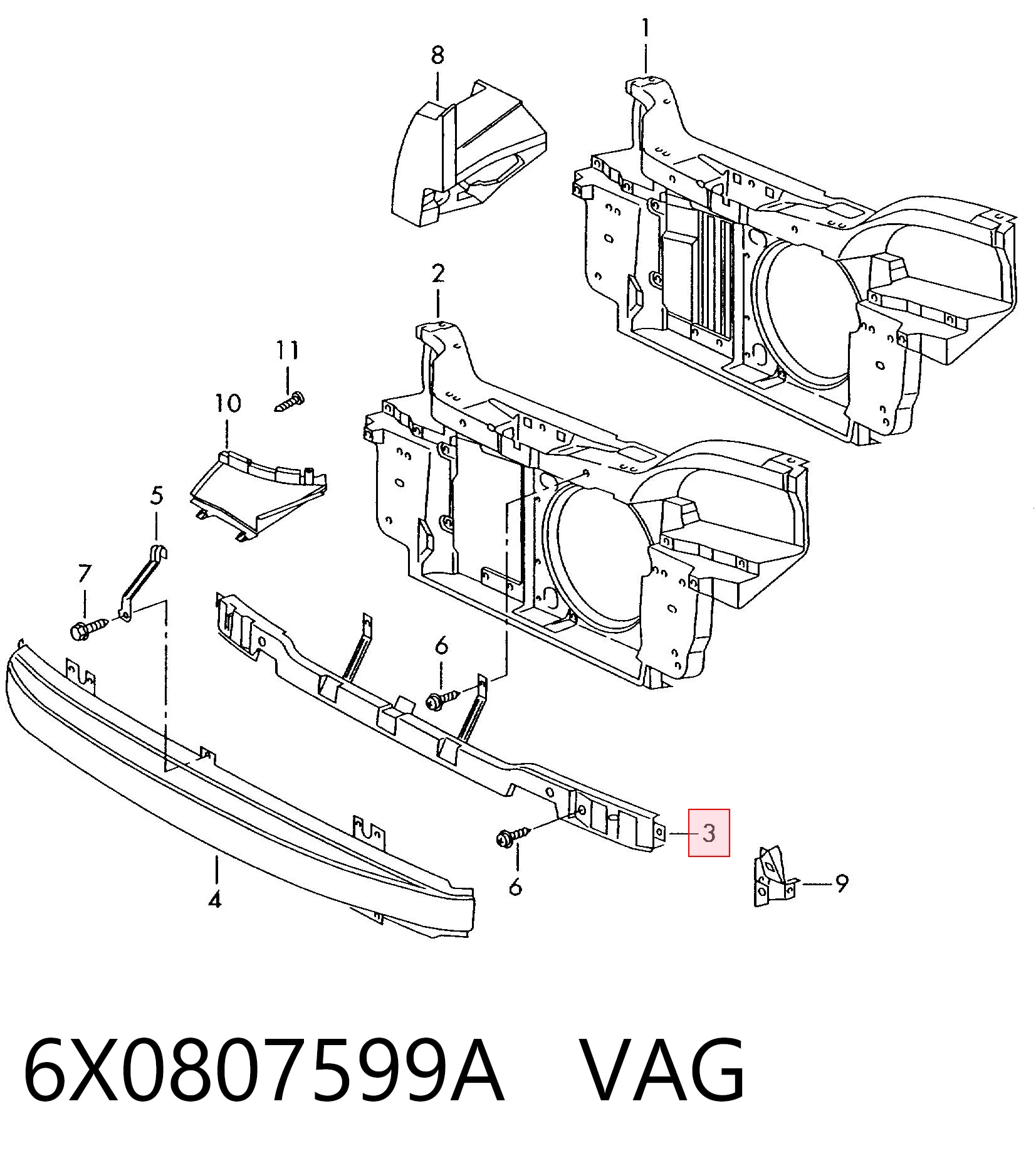 6X0807599A VAG
