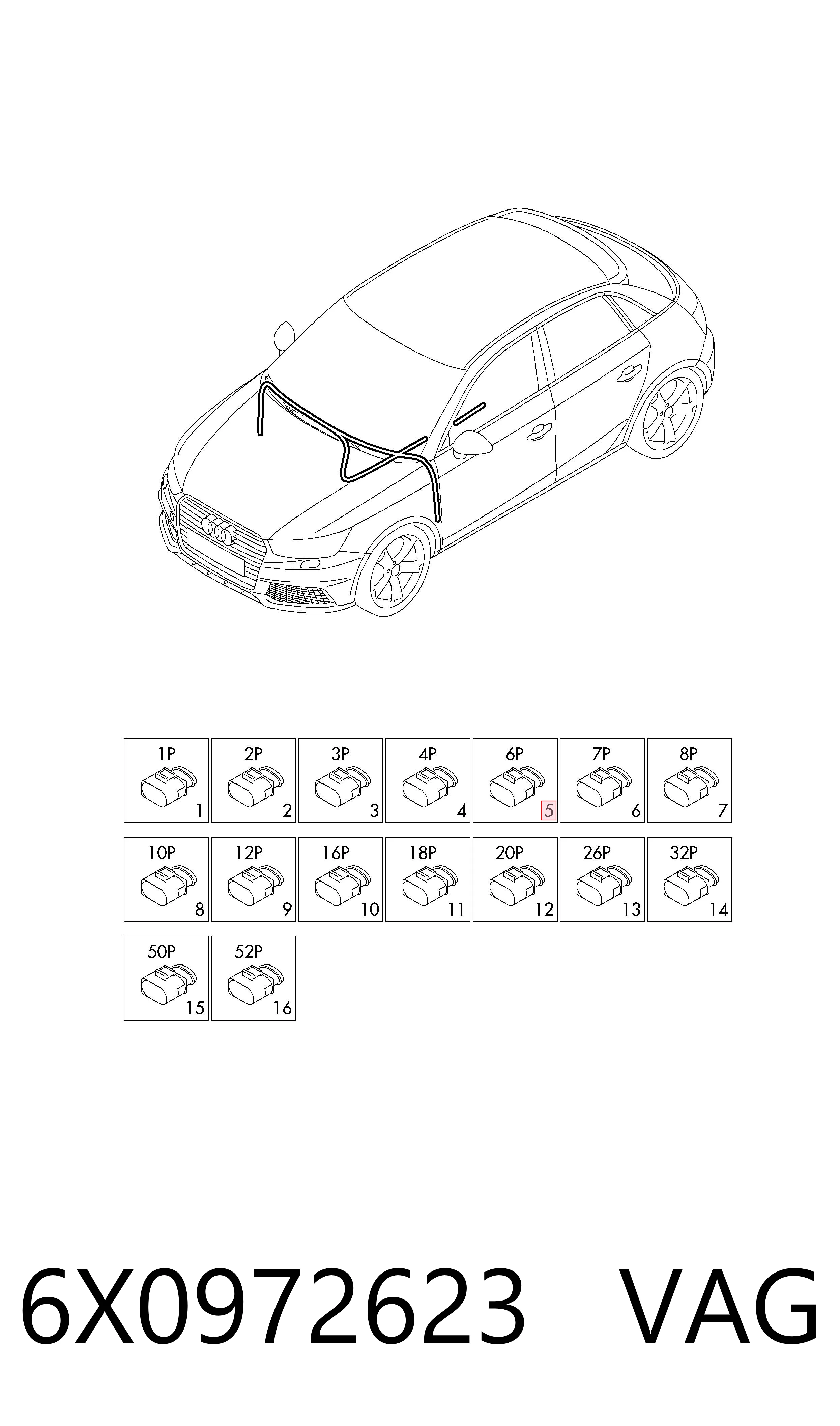 6X0972623 VAG 