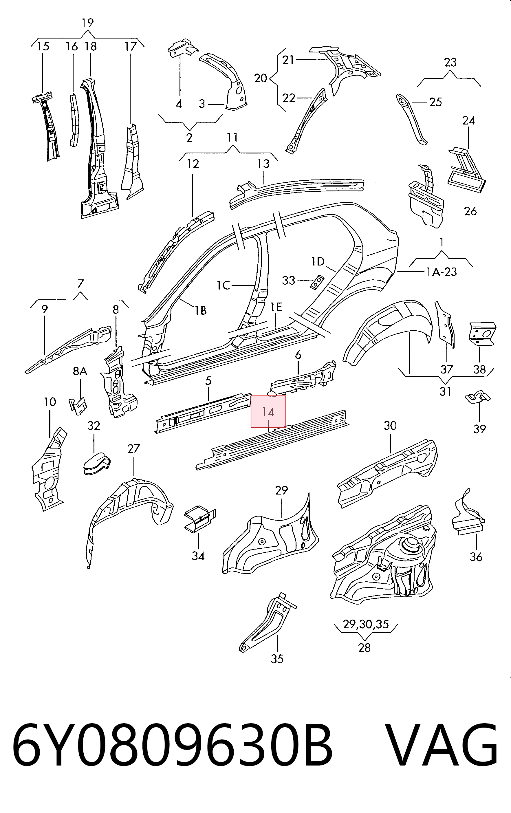 6Y0809630B VAG