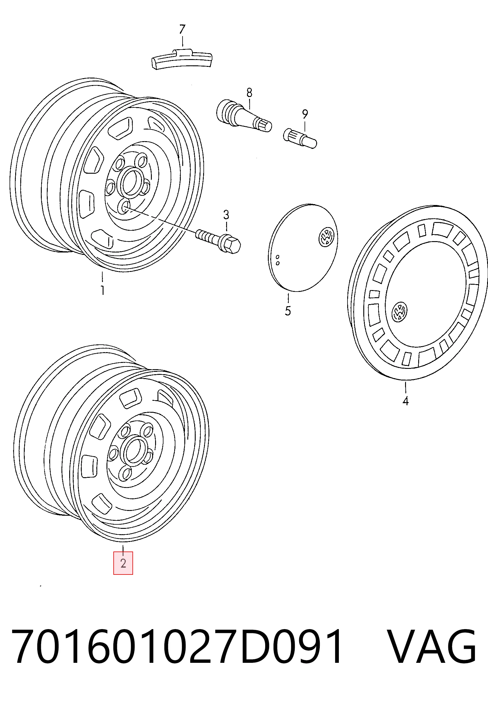 701601027D091 VAG