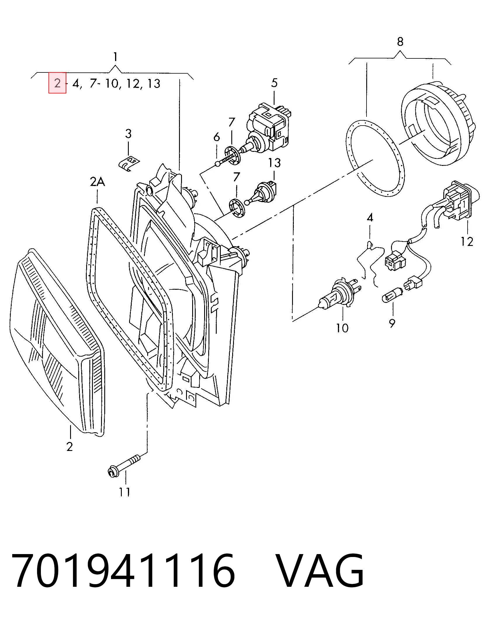 Стекло фары правой Depo/Loro/Abakus 474411114RA цена, от 17.51 USD