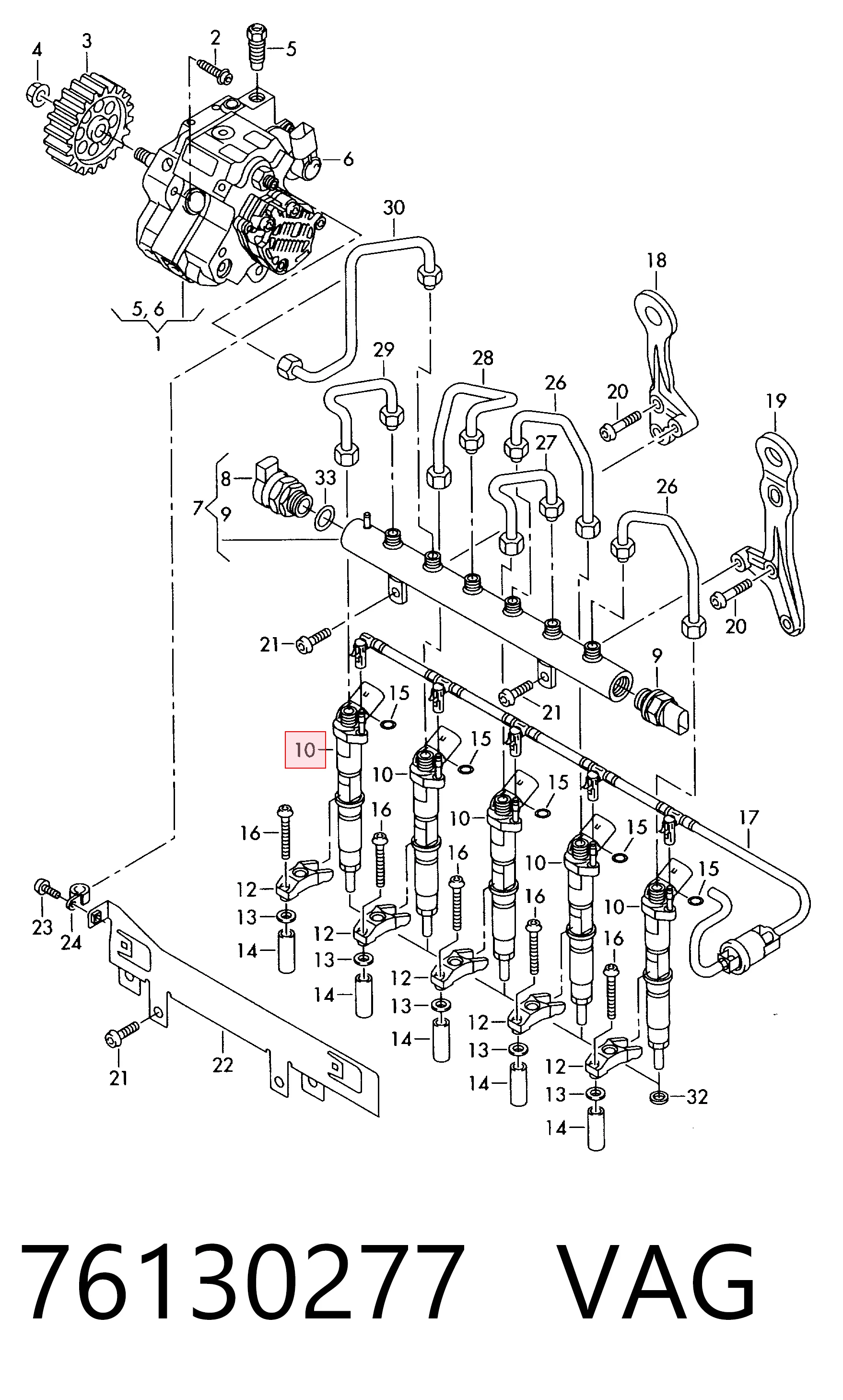 Топливные форсунки 986435352 Bosch