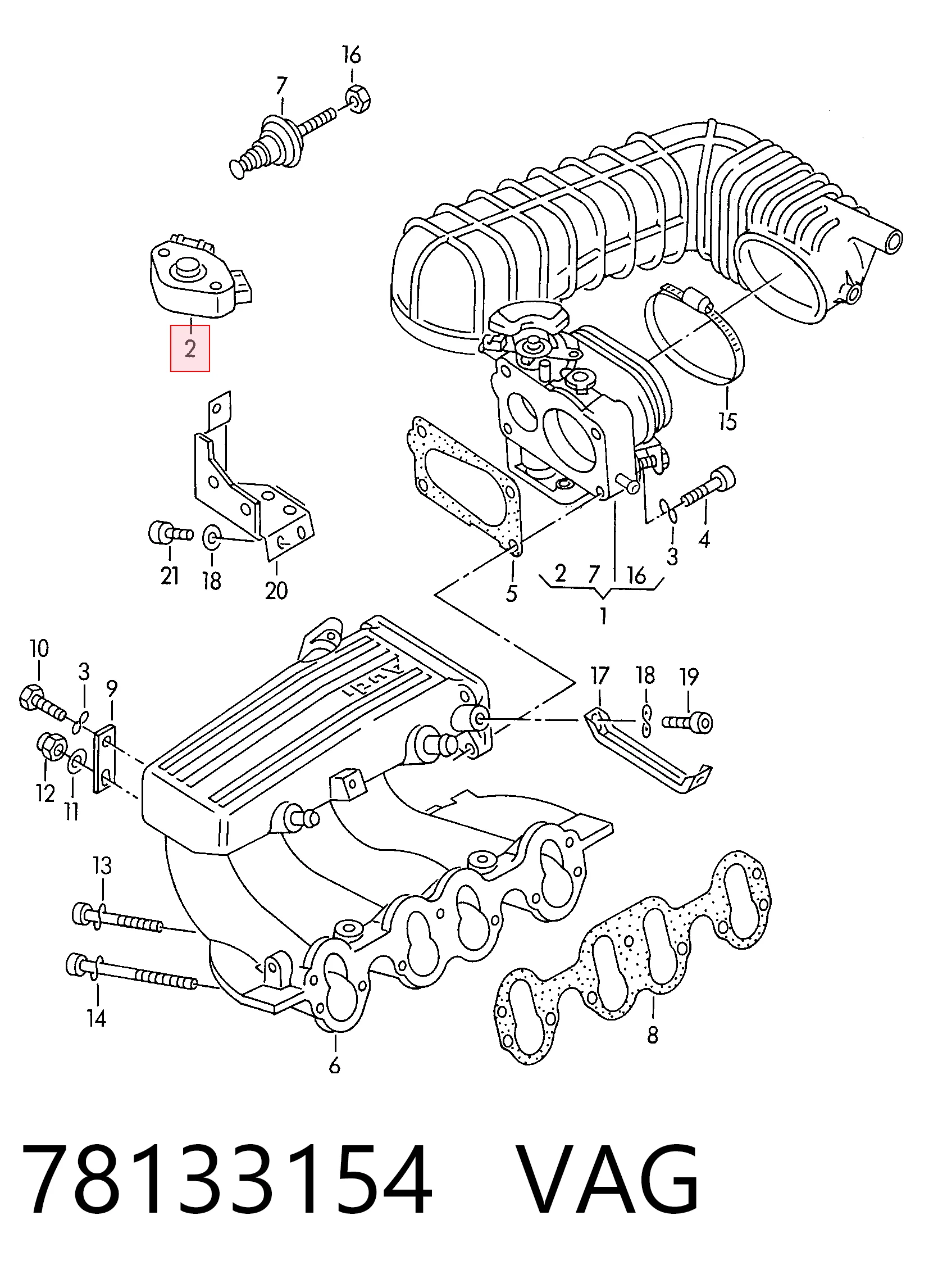 Датчик дроссельной заслонки  Audi A8 D2 седан (4D2, 4D8) (1994 - 2005) цена, от 22.65 USD