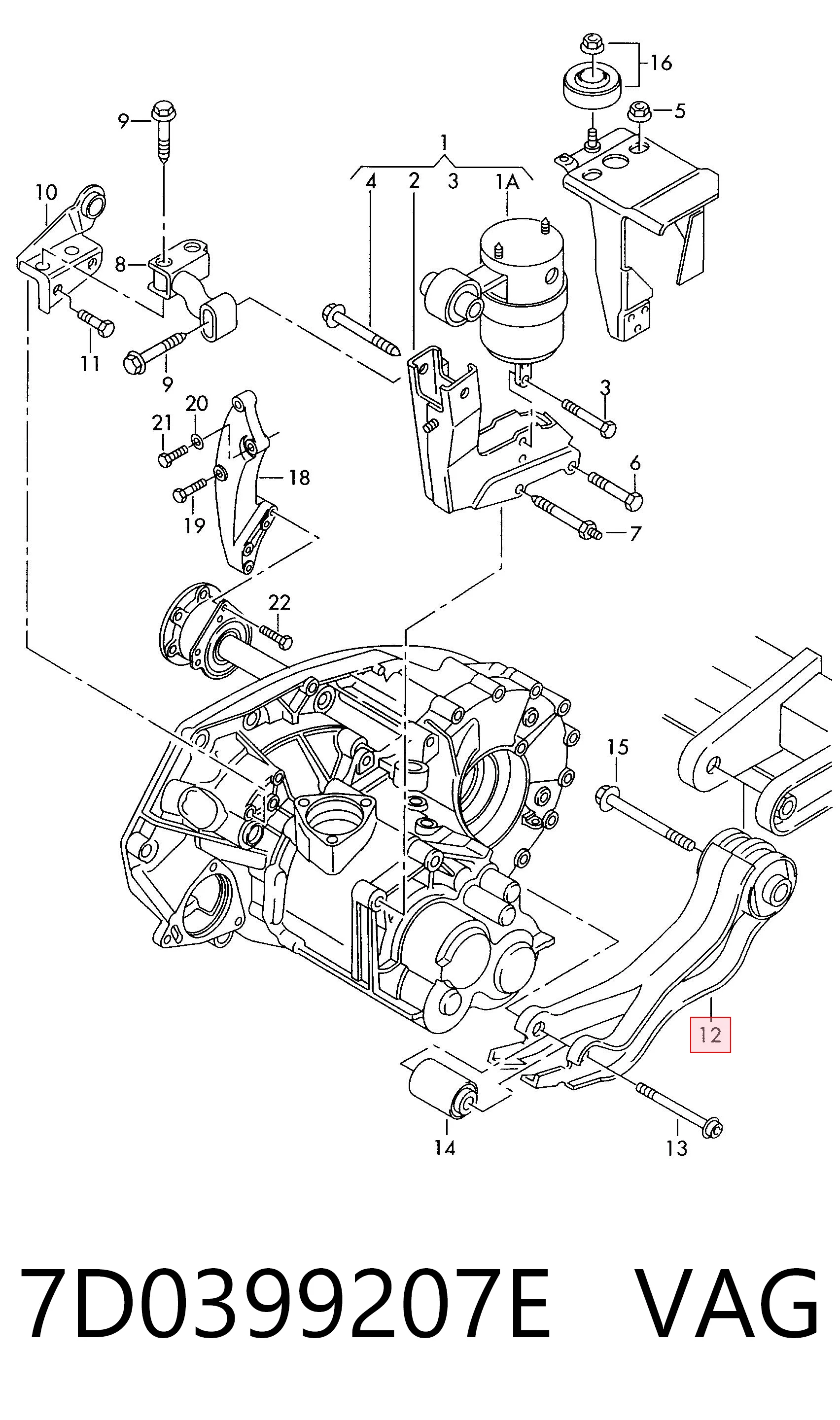 AP12703 PolyAuto Кронштейн подушки (опоры) двигателя левой