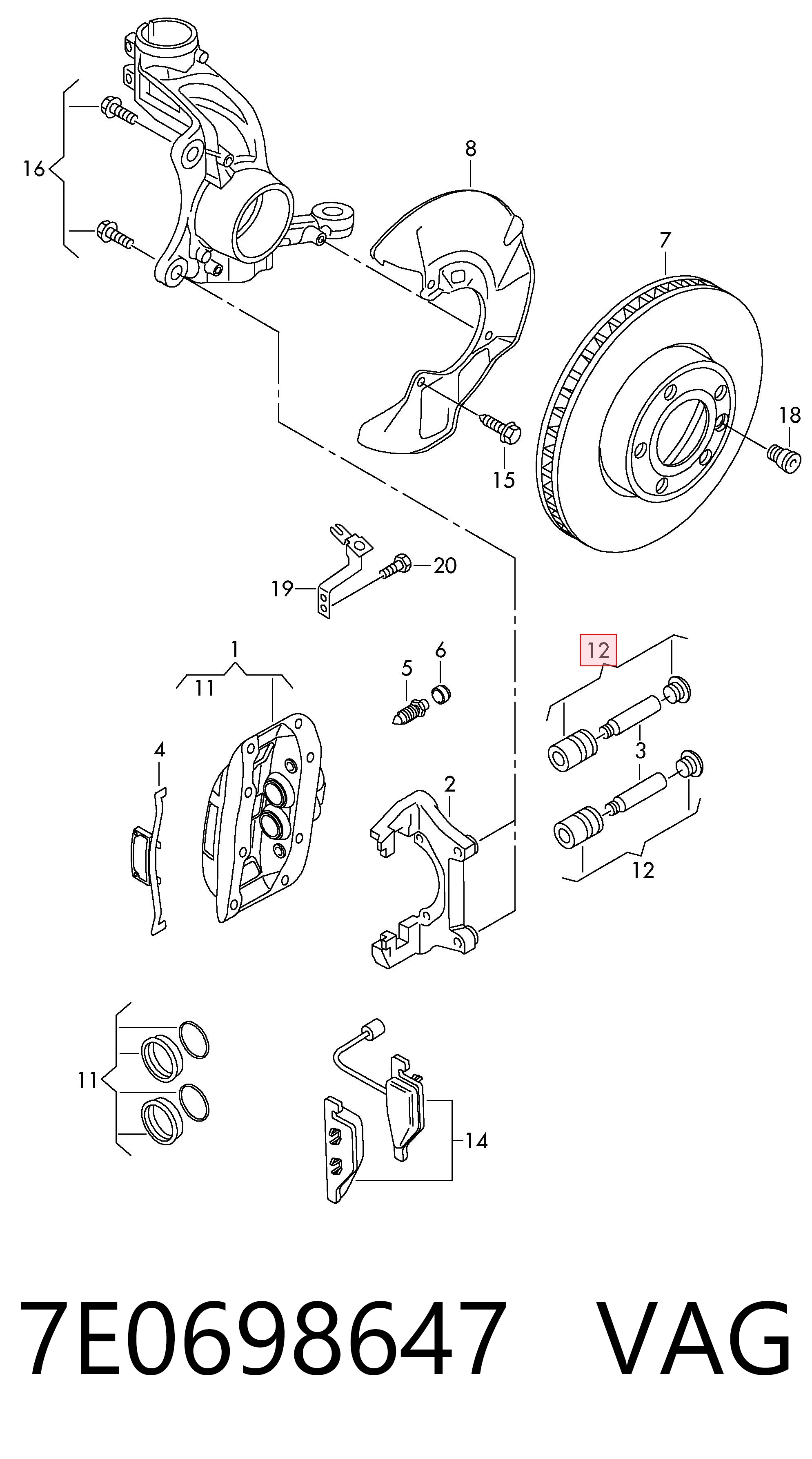 A0004201376 Mercedes Пыльник направляющей суппорта тормозного переднего