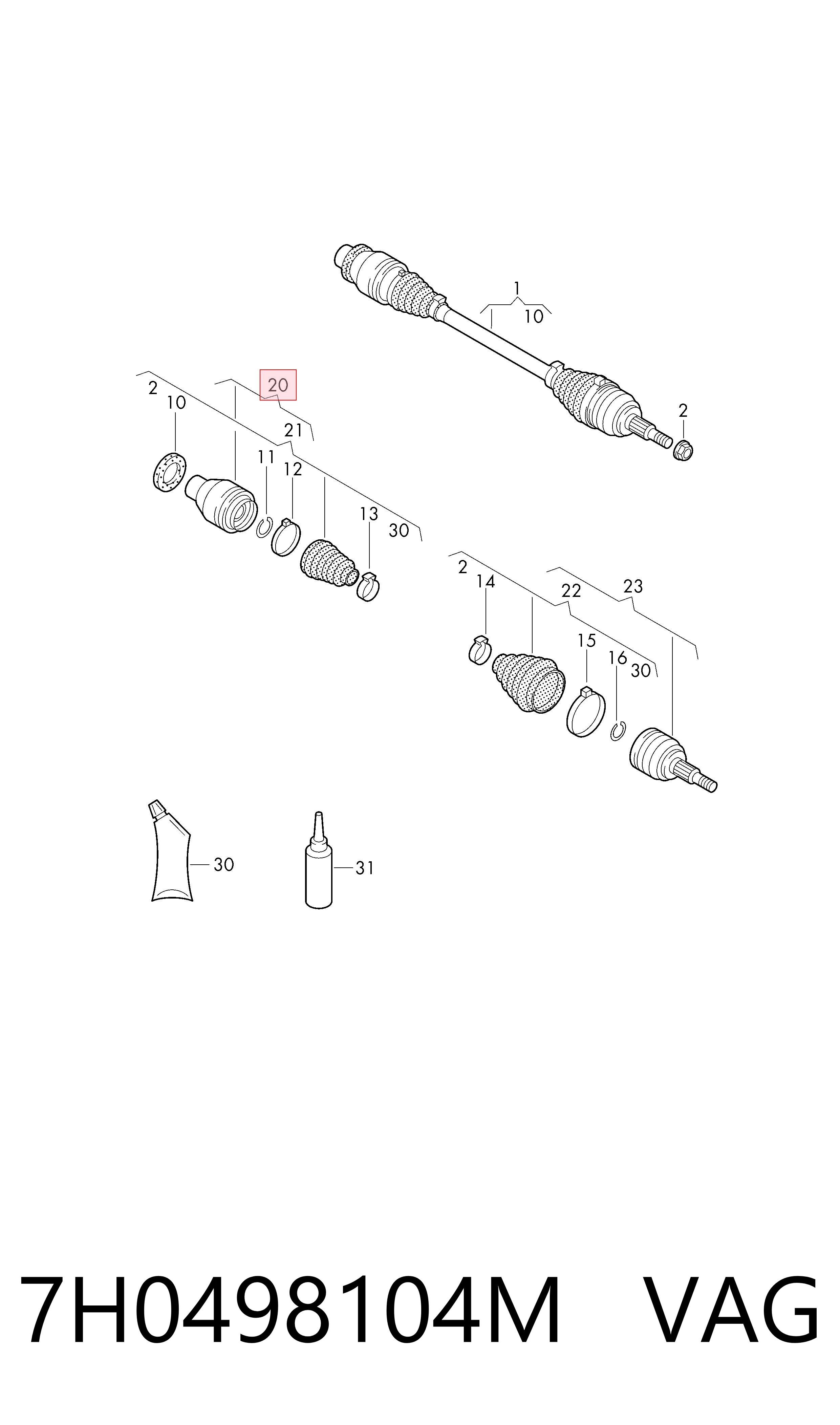 7H0498104M VAG