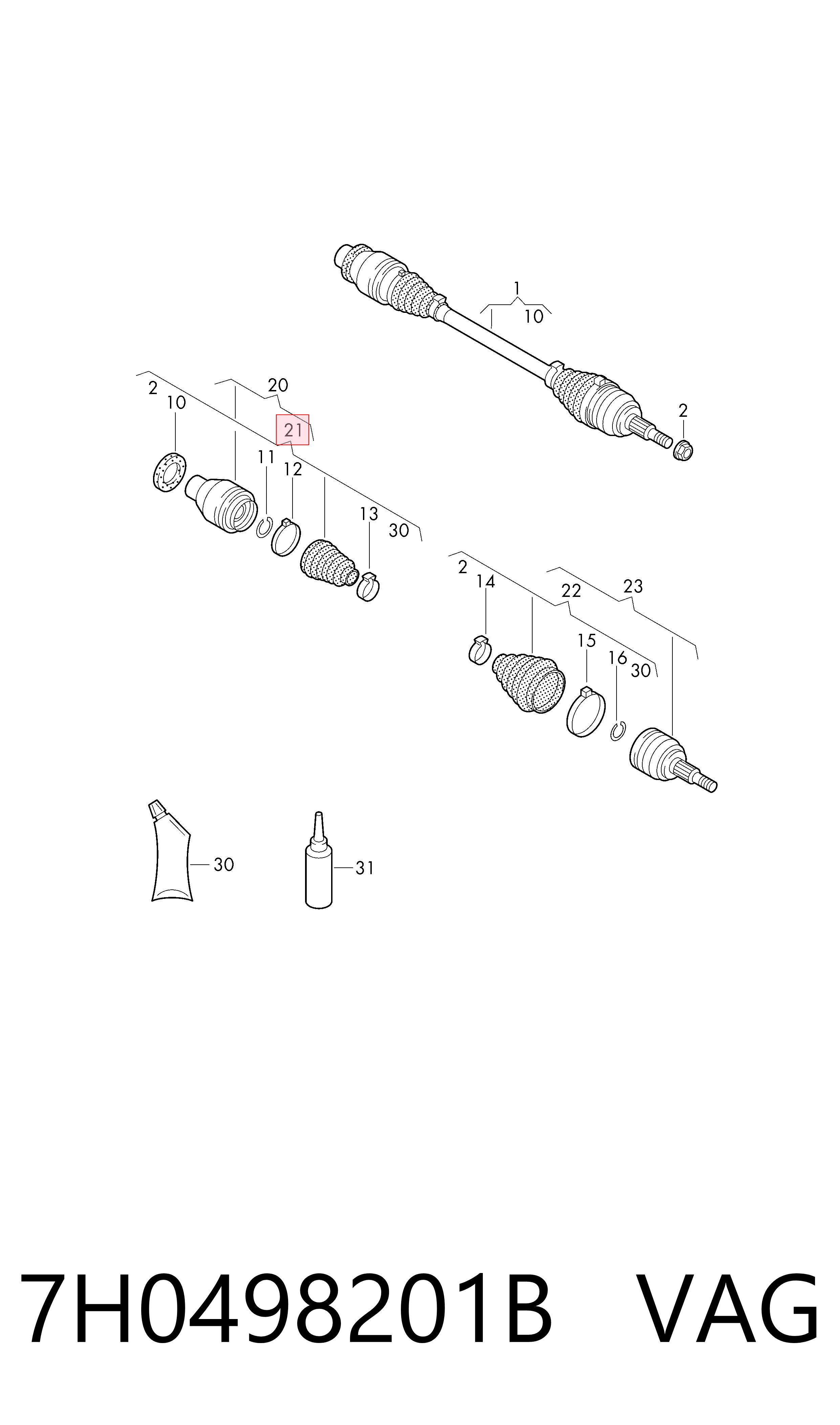 RN0002 DAC Пыльник гранаты внутренний, левый