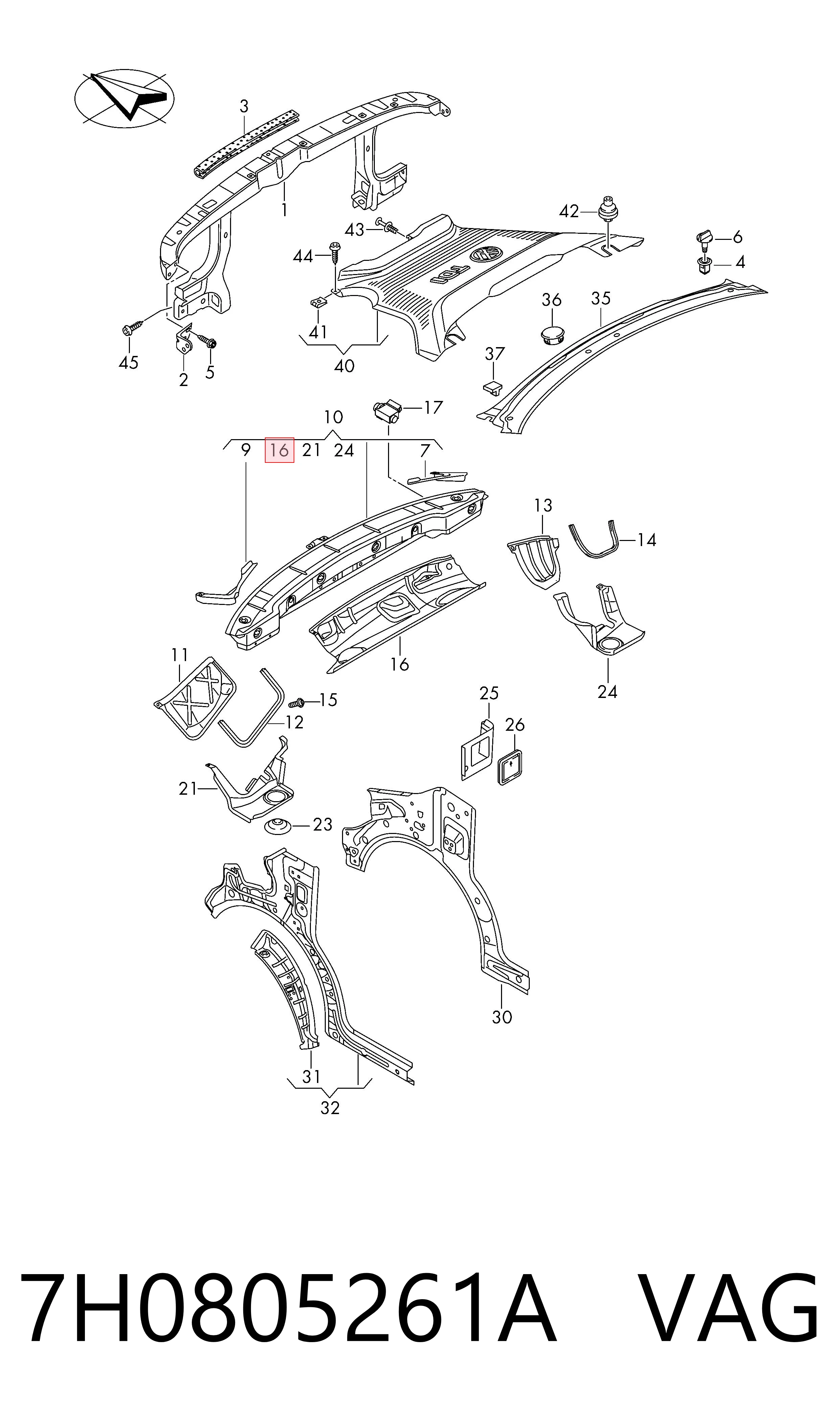  VAG 7H0805261A цена, от 57.01 USD