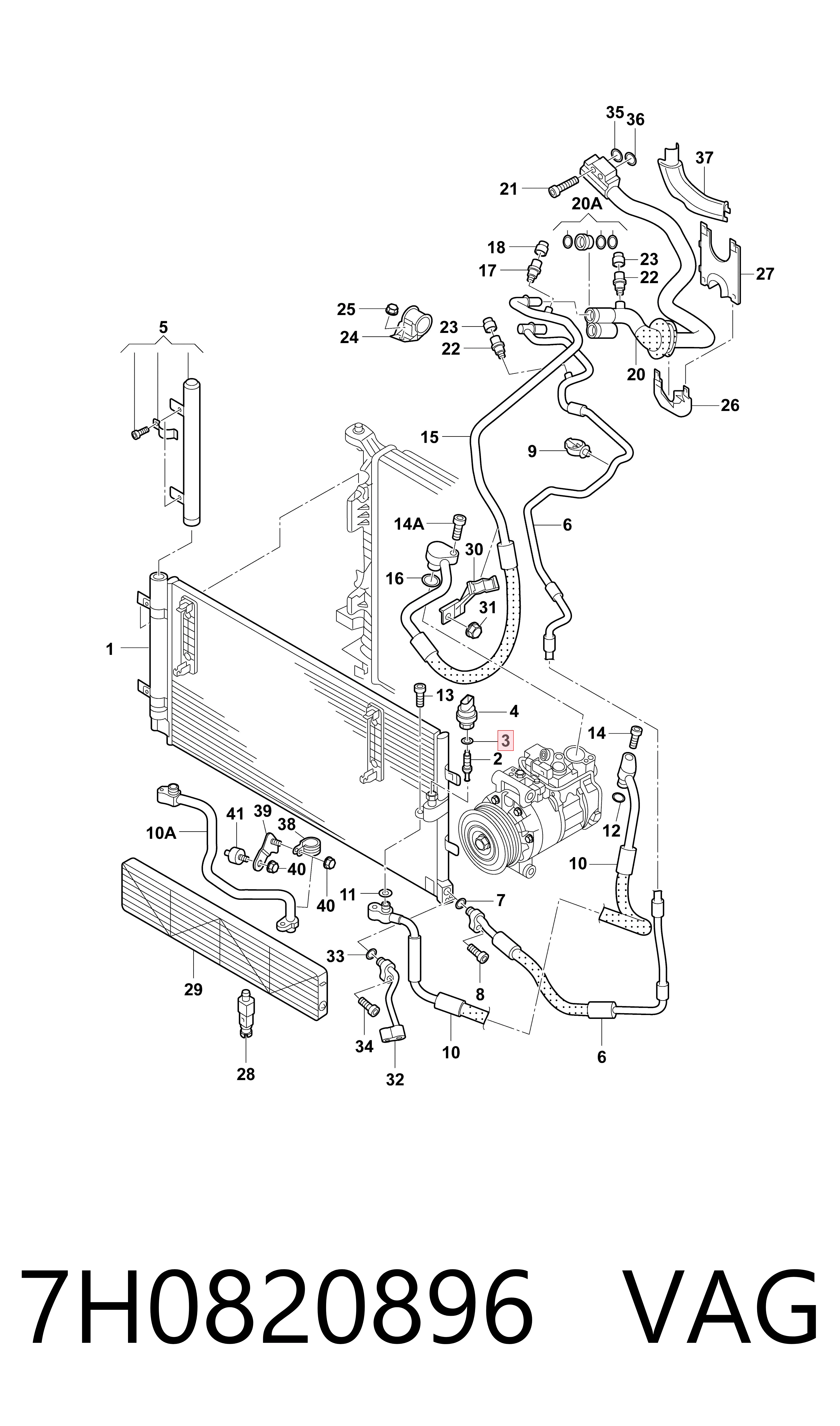 Купить 7701205573 Renault (RVI) Уплотнительное кольцо трубки кондиционера