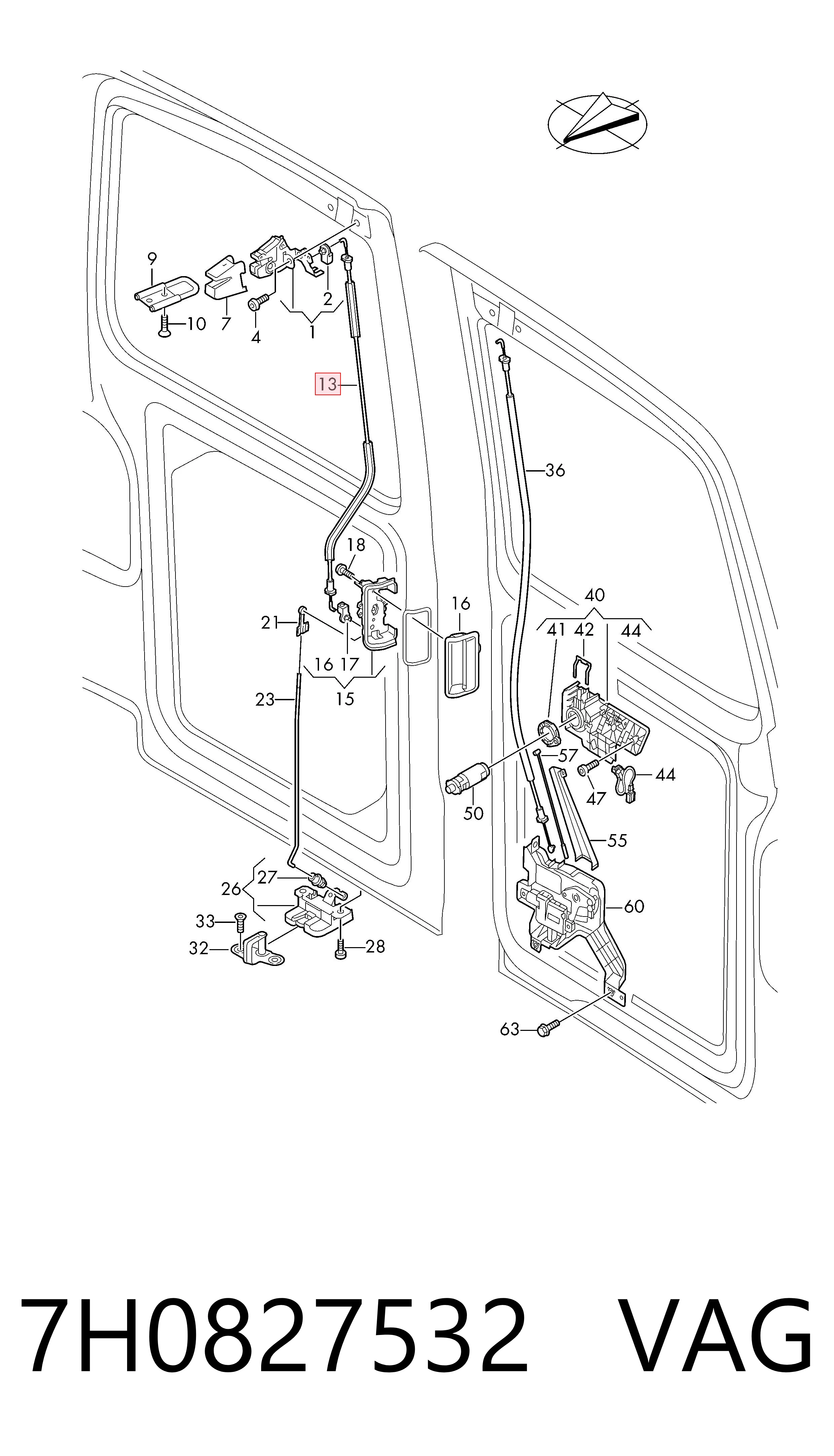  VAG 7H0827532 цена, от 6.69 USD
