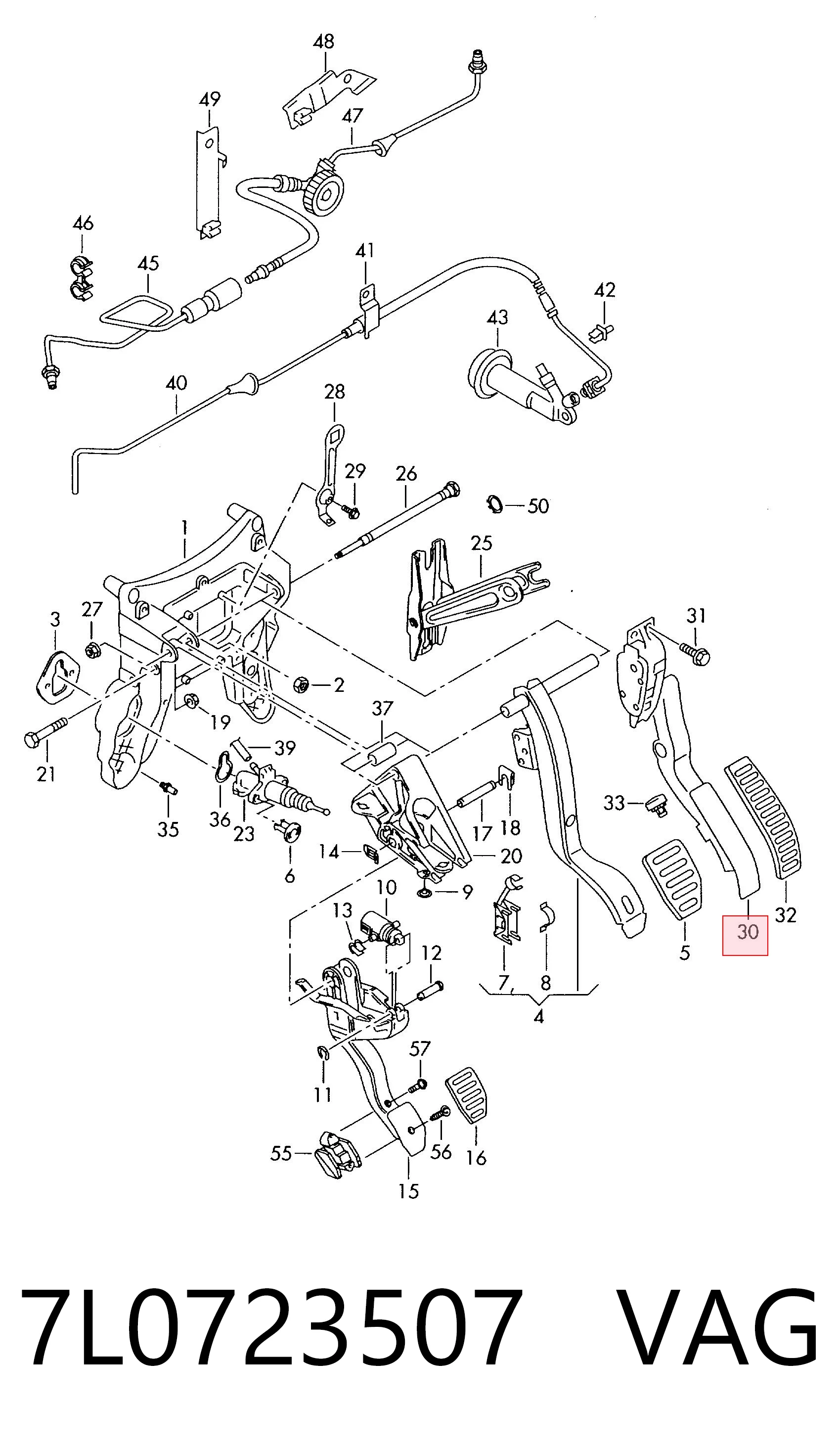 Педаль газа (акселератора) Audi Q7 внедорожник (4LB) (2006 - 2016) цена, от 6.36 USD