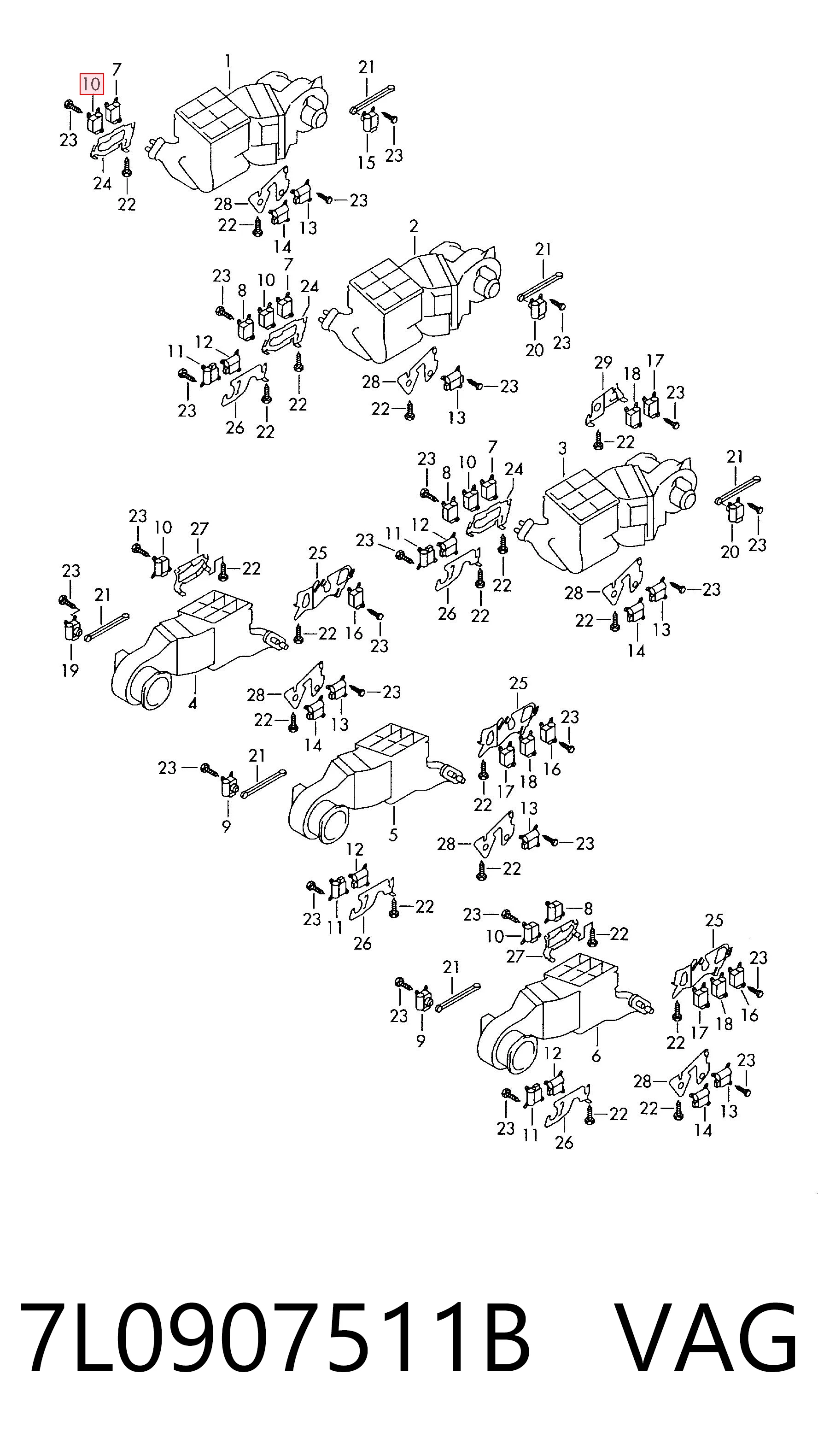 50907010 Fiat/Alfa/Lancia Привод системы автоматического управления отопителем
