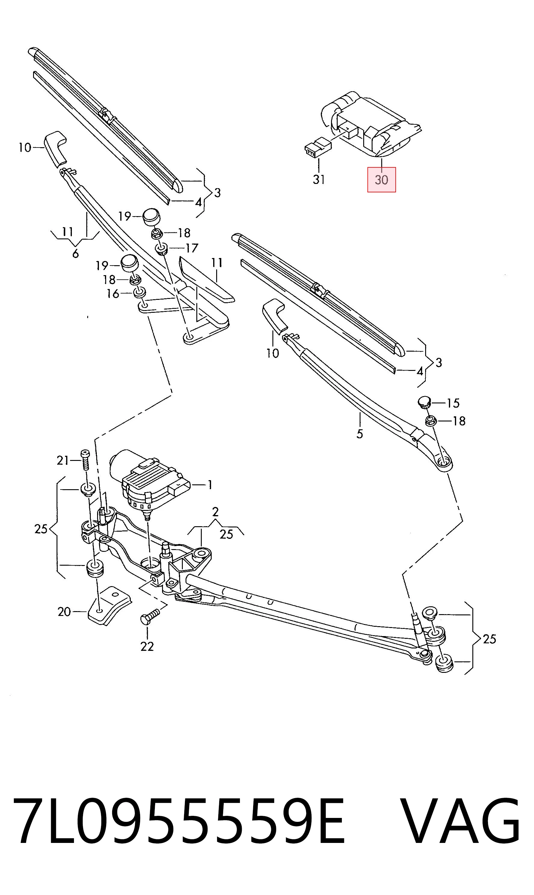 Датчик дождя Porsche 7L0955559A цена, от 8.96 USD