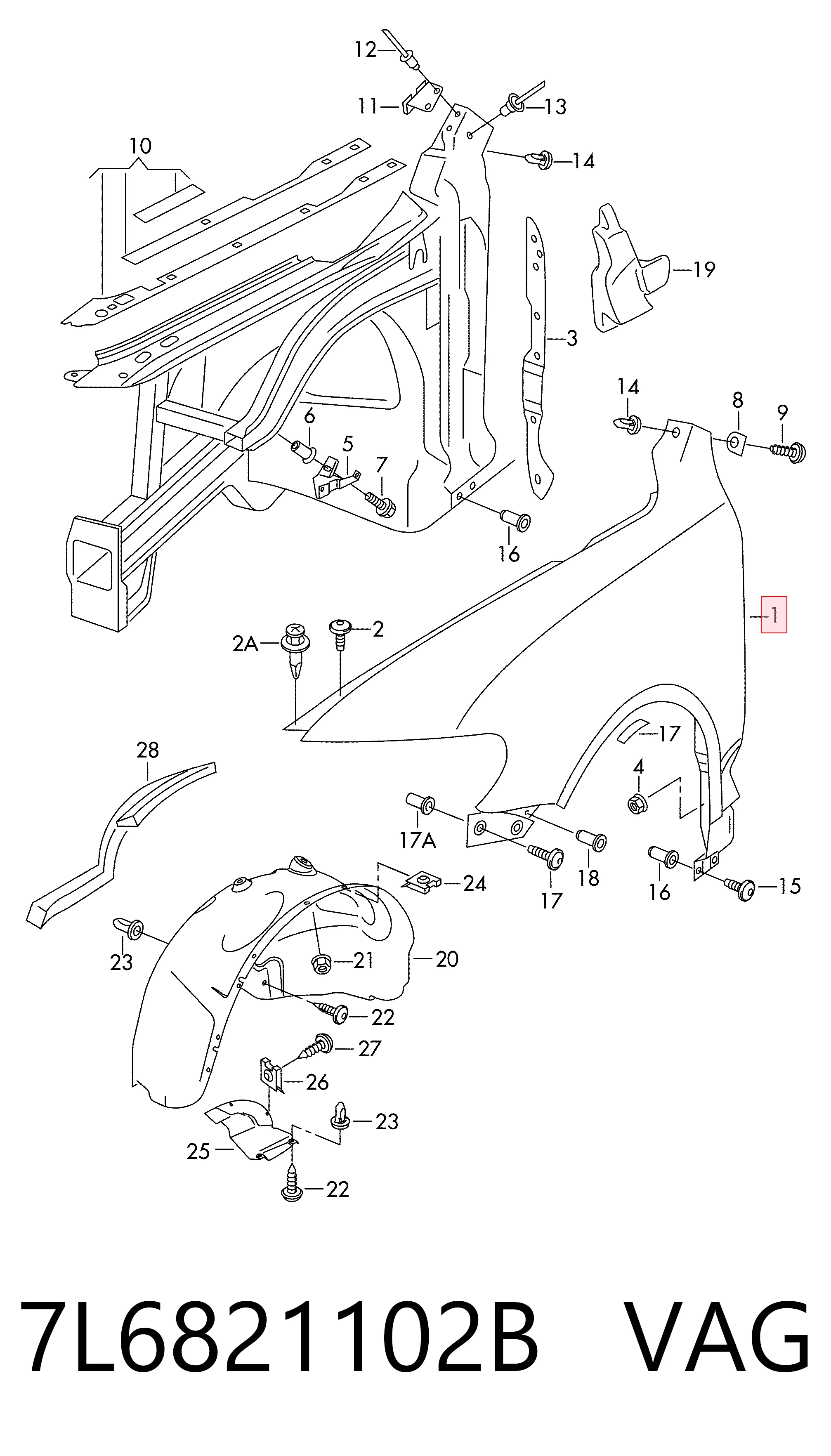 Боковая часть передняя правая Polcar 958002 цена, от 131.22 USD