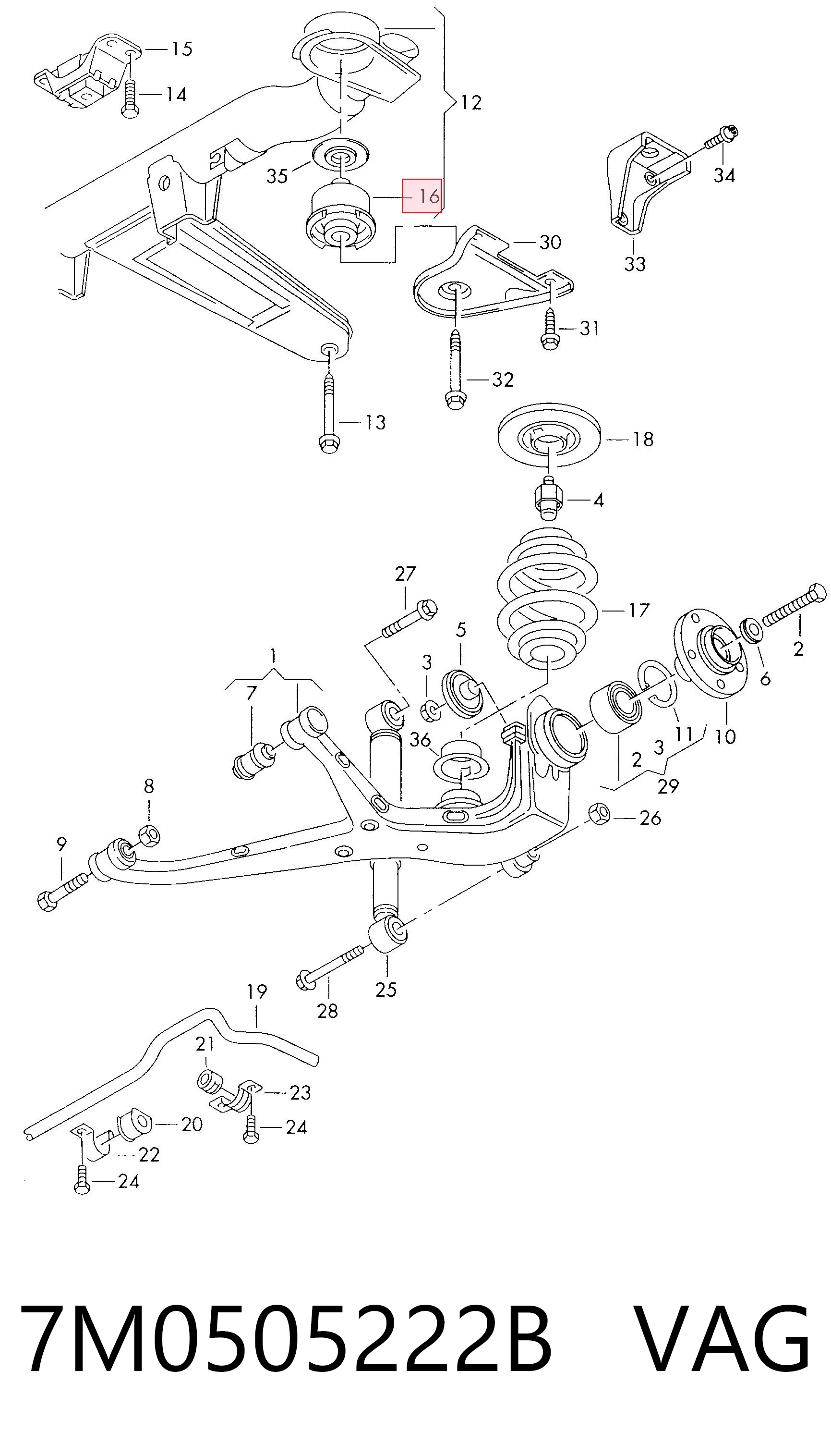 Купить 6765781 BMW Сайлентблок задней балки