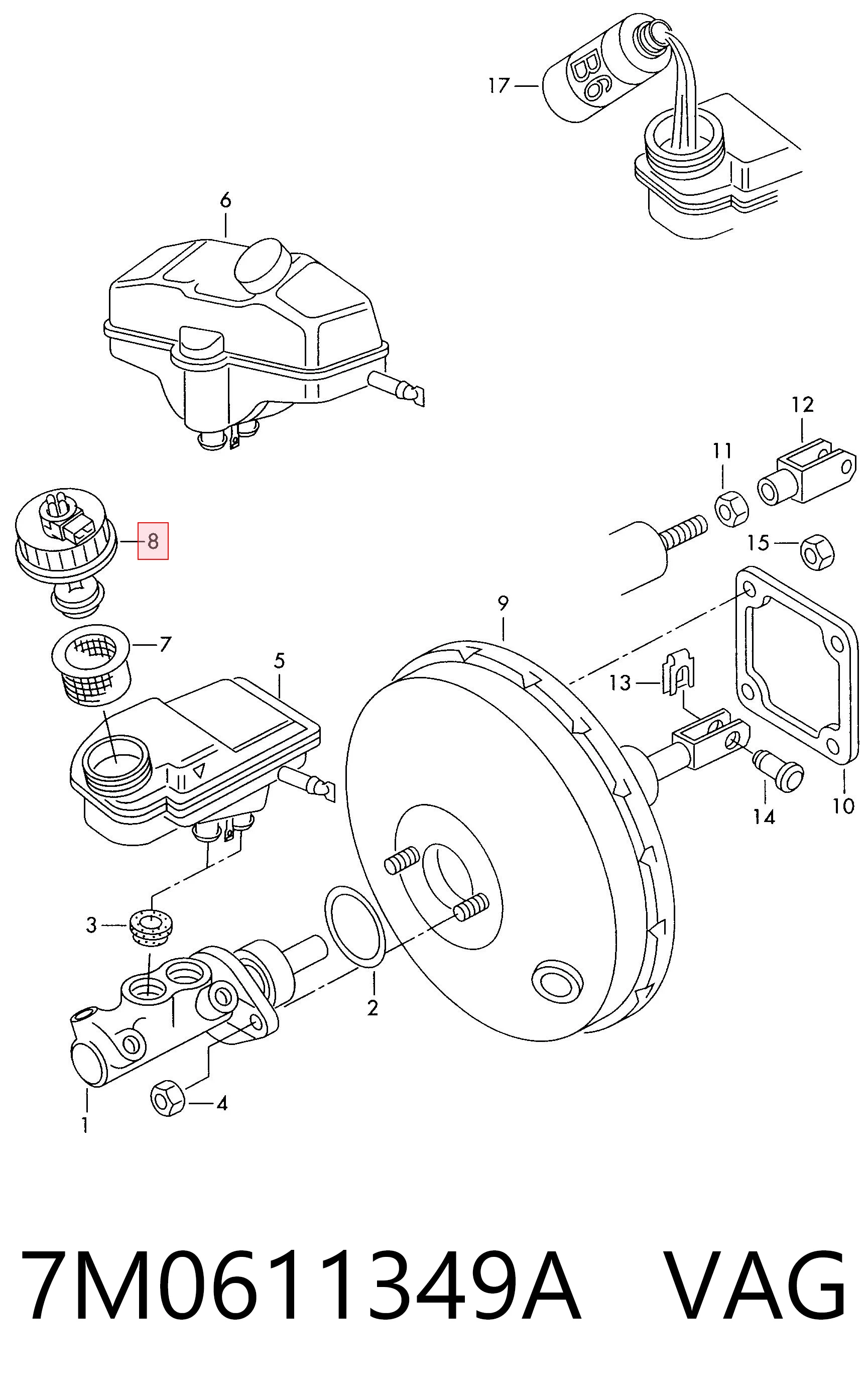  VAG 7M0611349A цена, от 13.94 USD