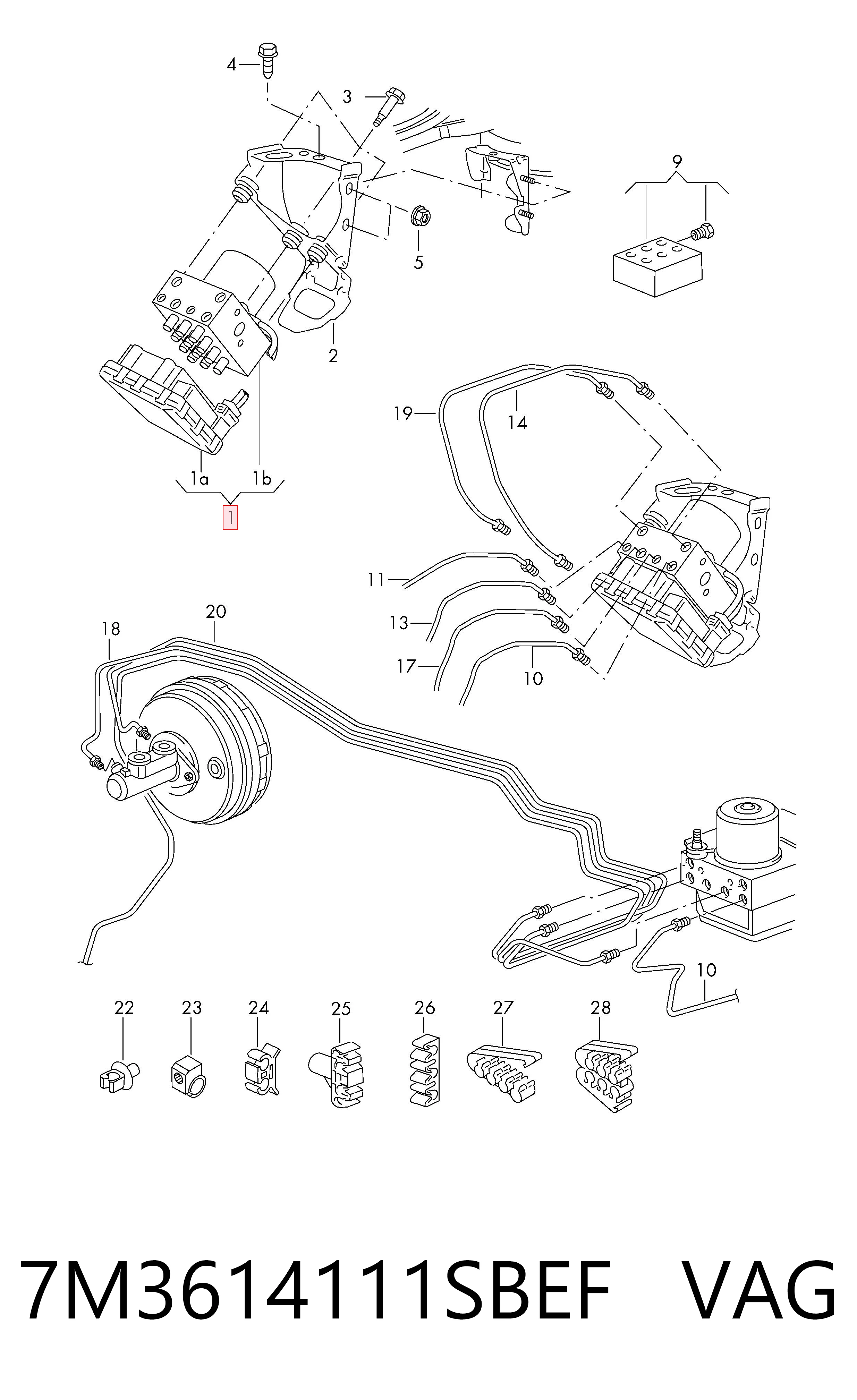  VAG 7M3614111SBEF цена, от 19.63 USD