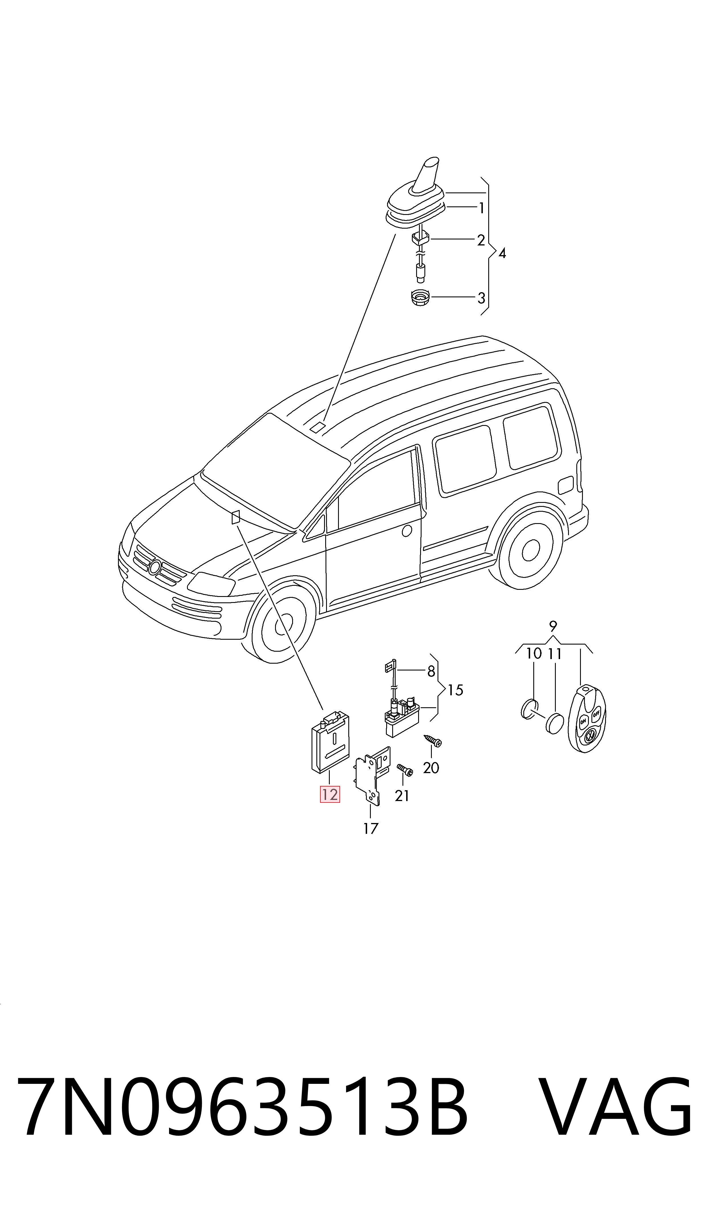  VAG 7N0963513B цена, от 15.20 USD