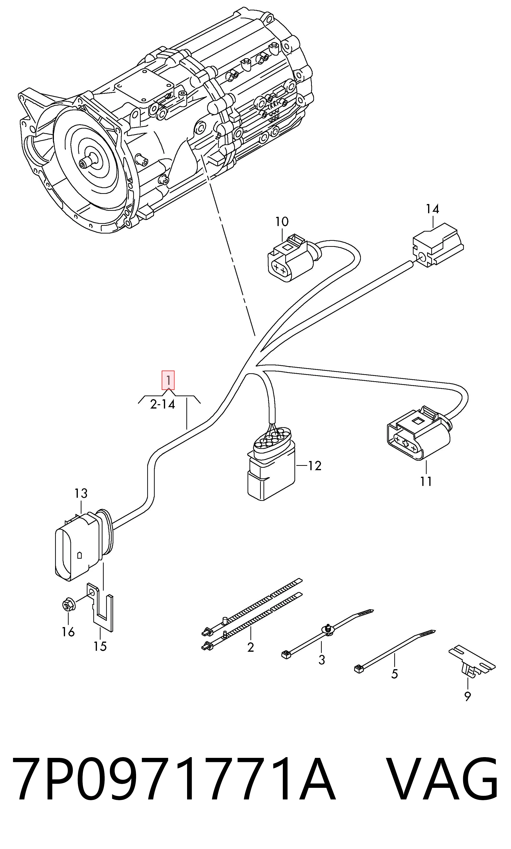  VAG 7P0971771A цена, от 12.70 USD