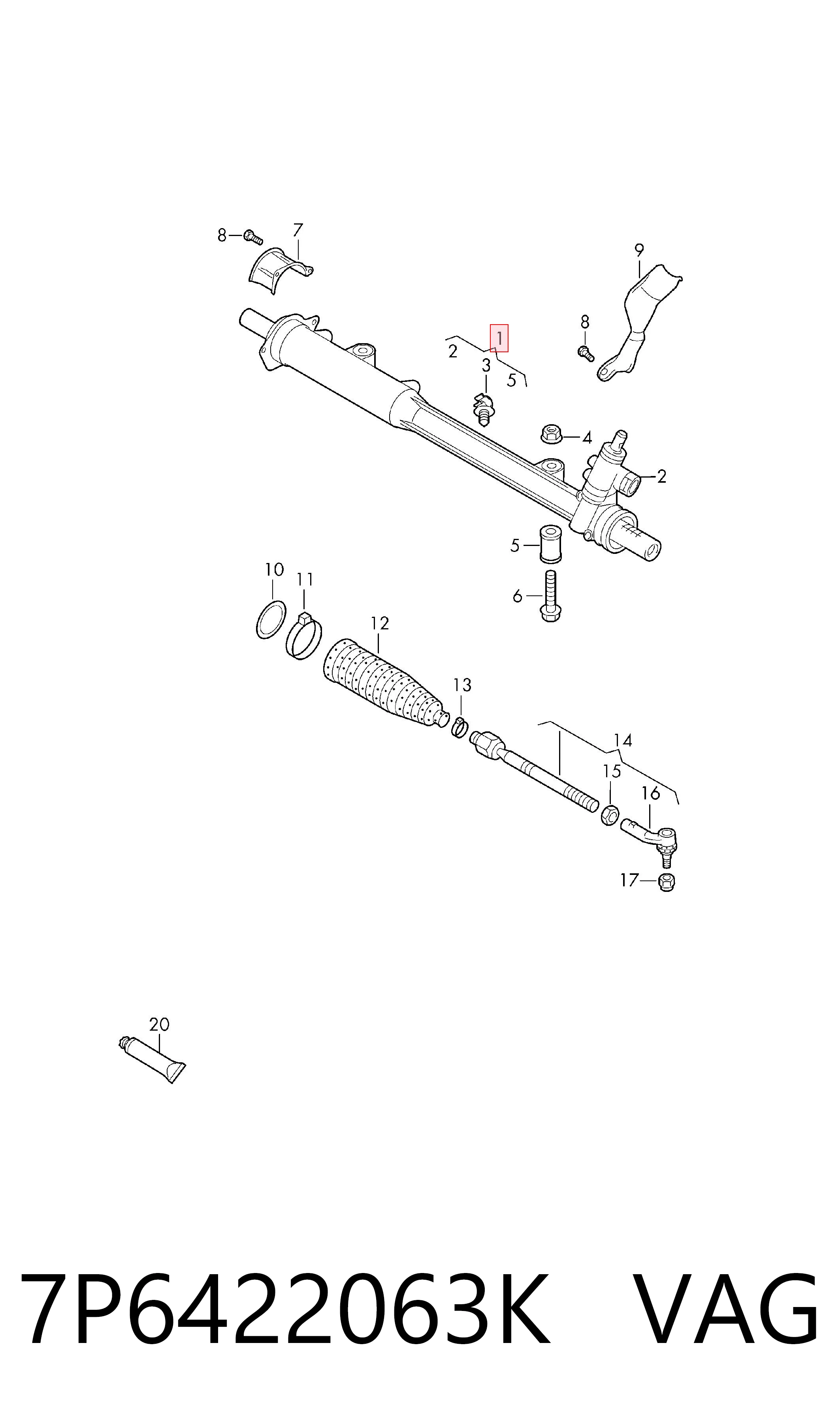 Реечный рулевой механизм Bosch KS01004419 цена, от 385.15 USD