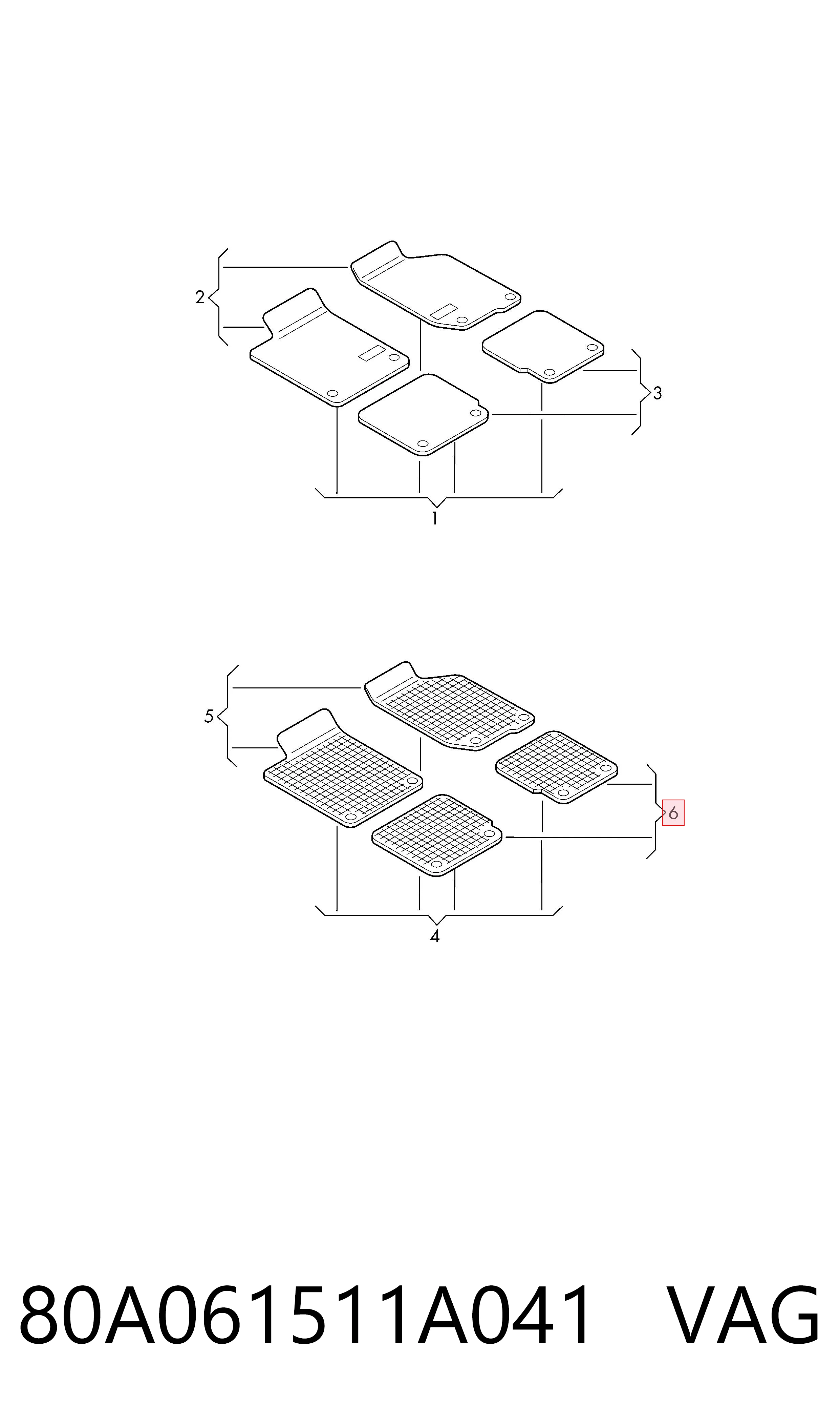 80A061511A041 VAG
