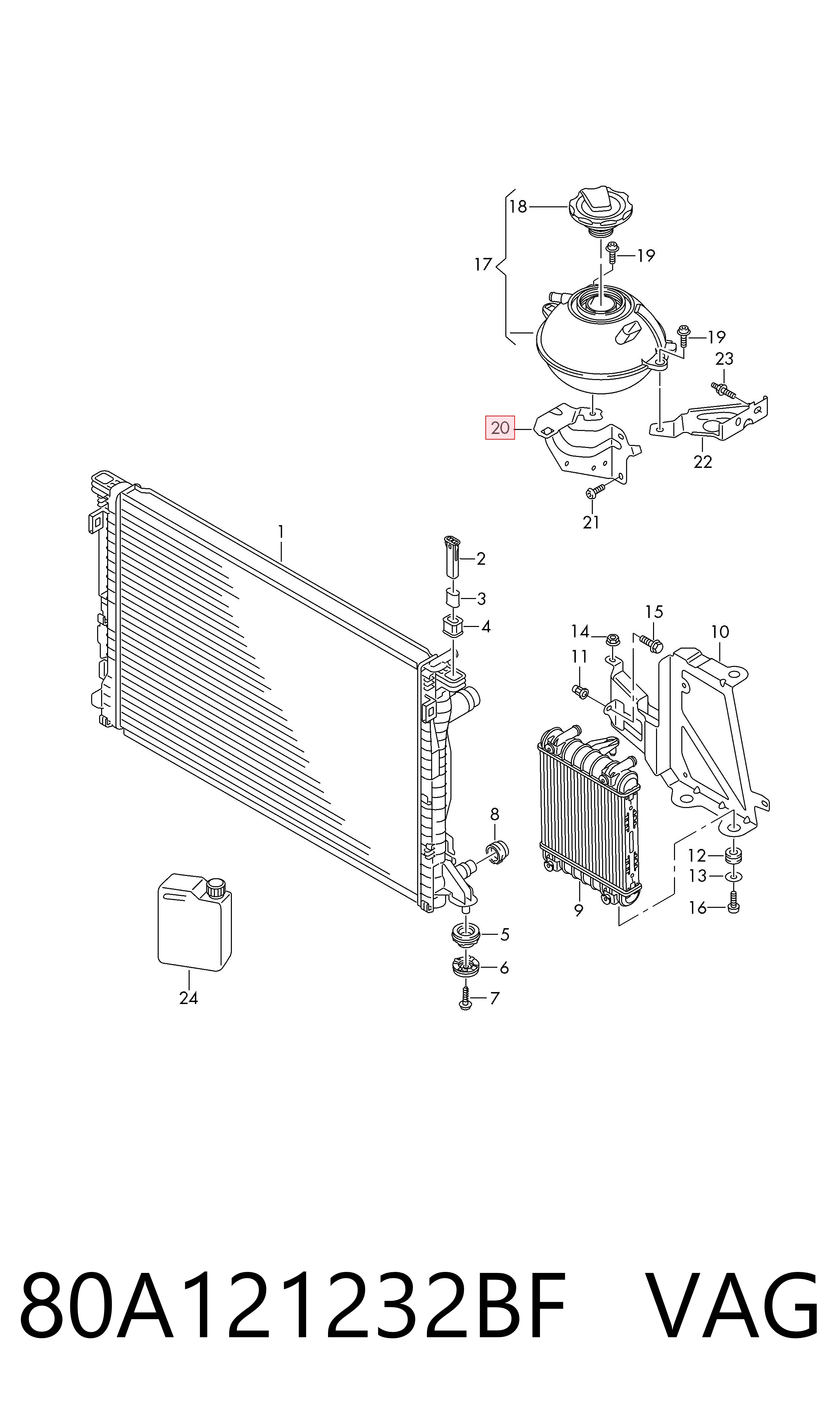 80A121232BF VAG 