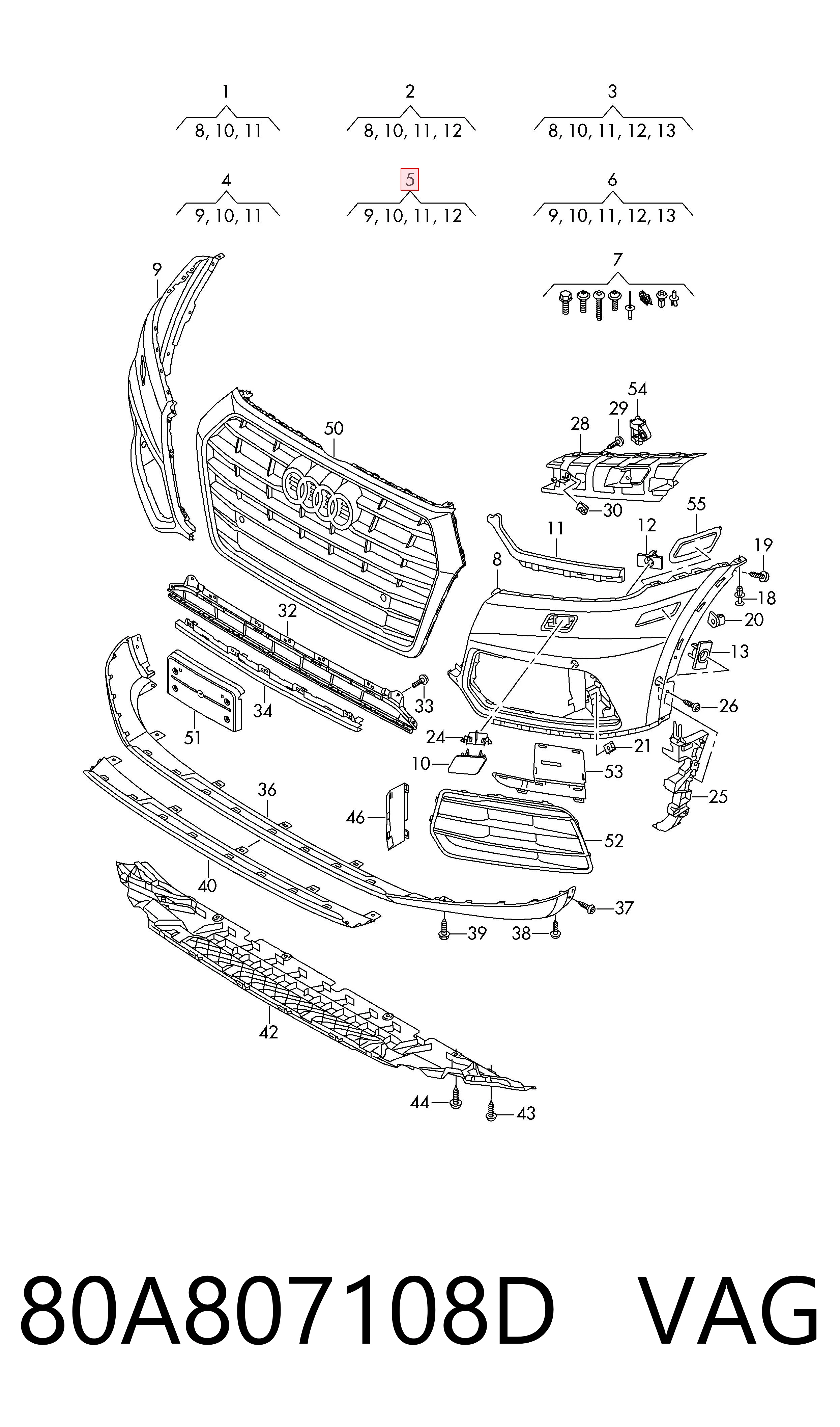 Купить AD5Q01016AR Rhino Бампер передний, правая часть