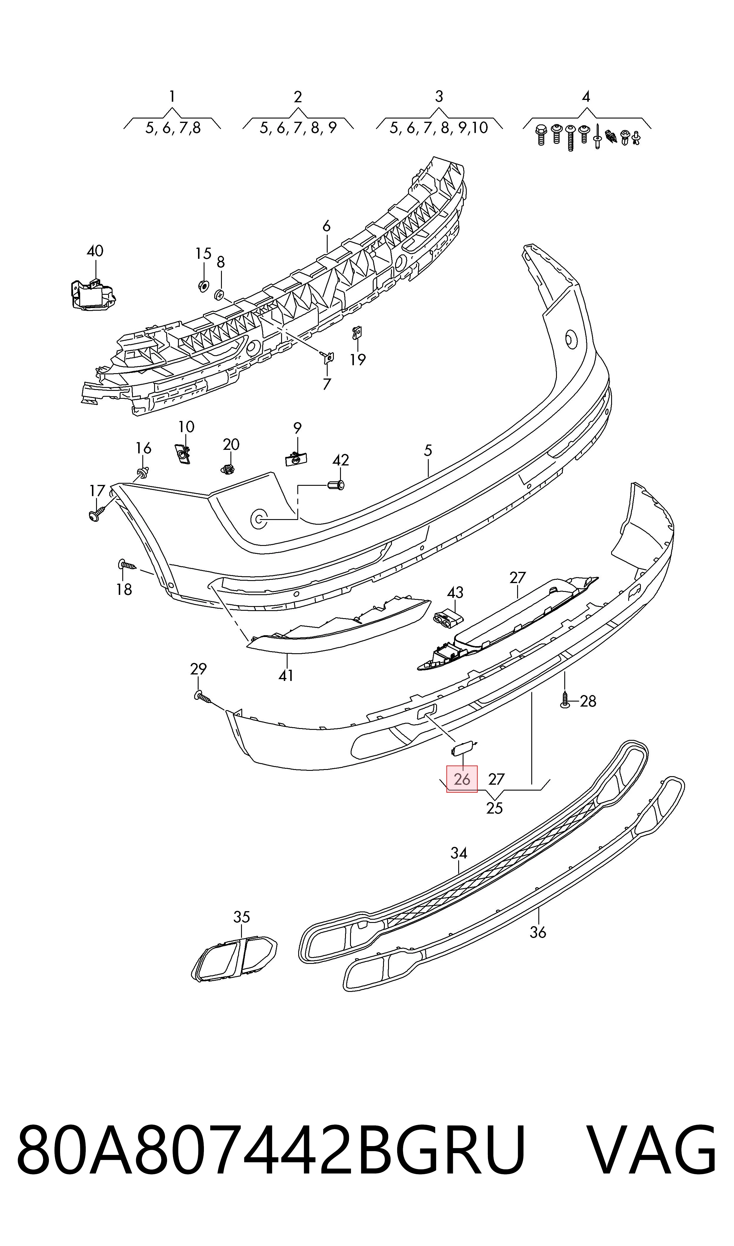 Купить 80A807442BGRU VAG 