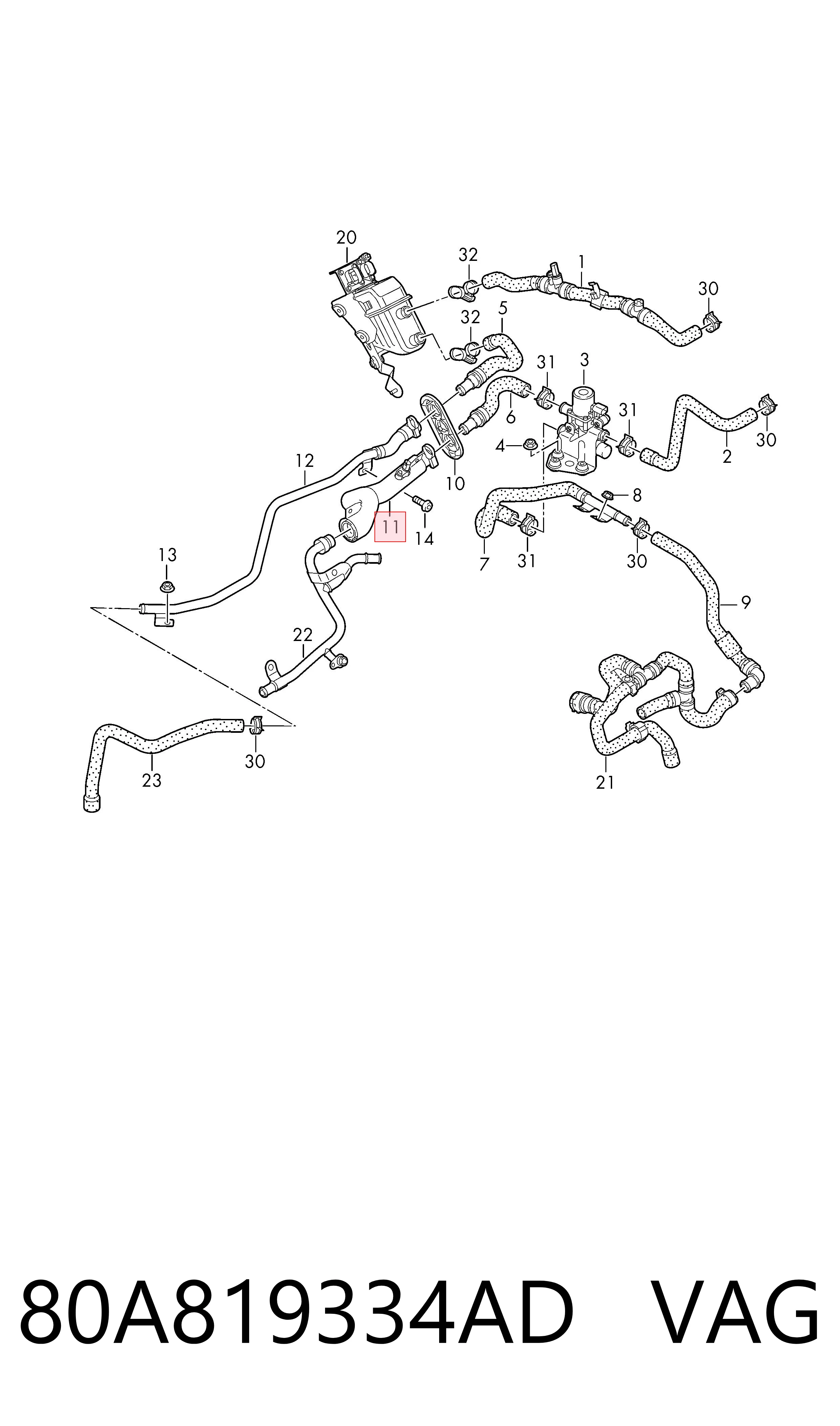 80A819334AD VAG 