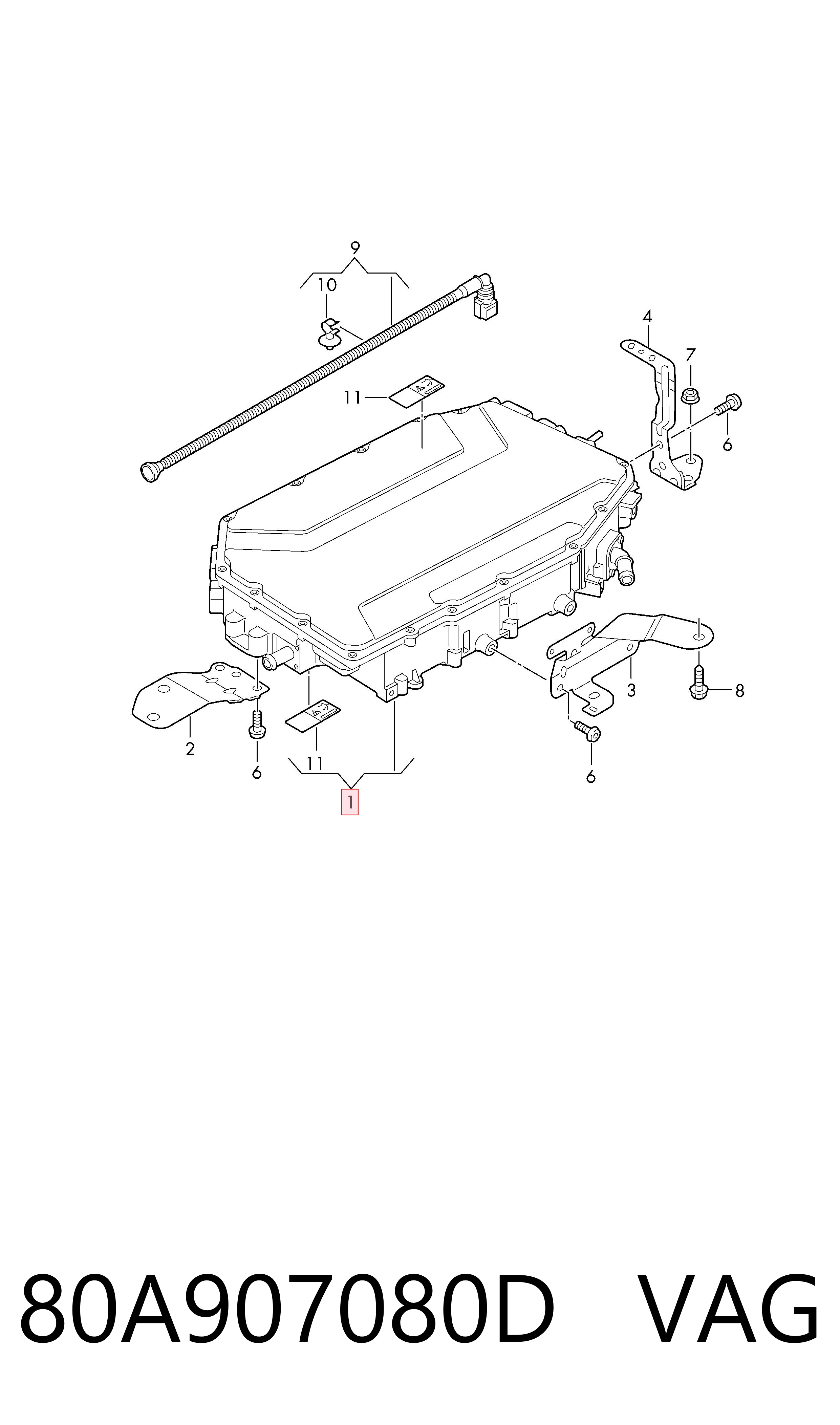 80A907080D VAG 