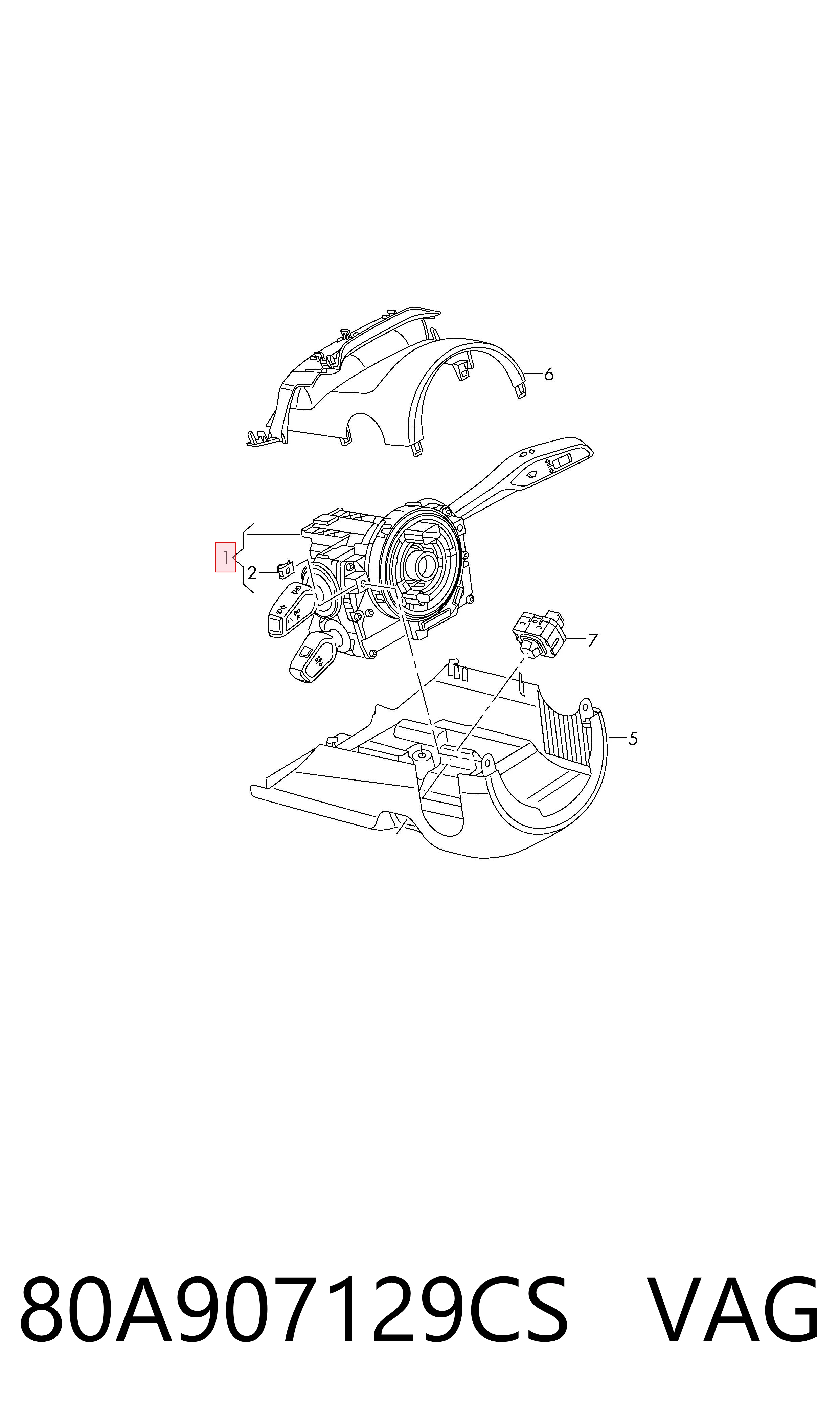 80A907129CS VAG 