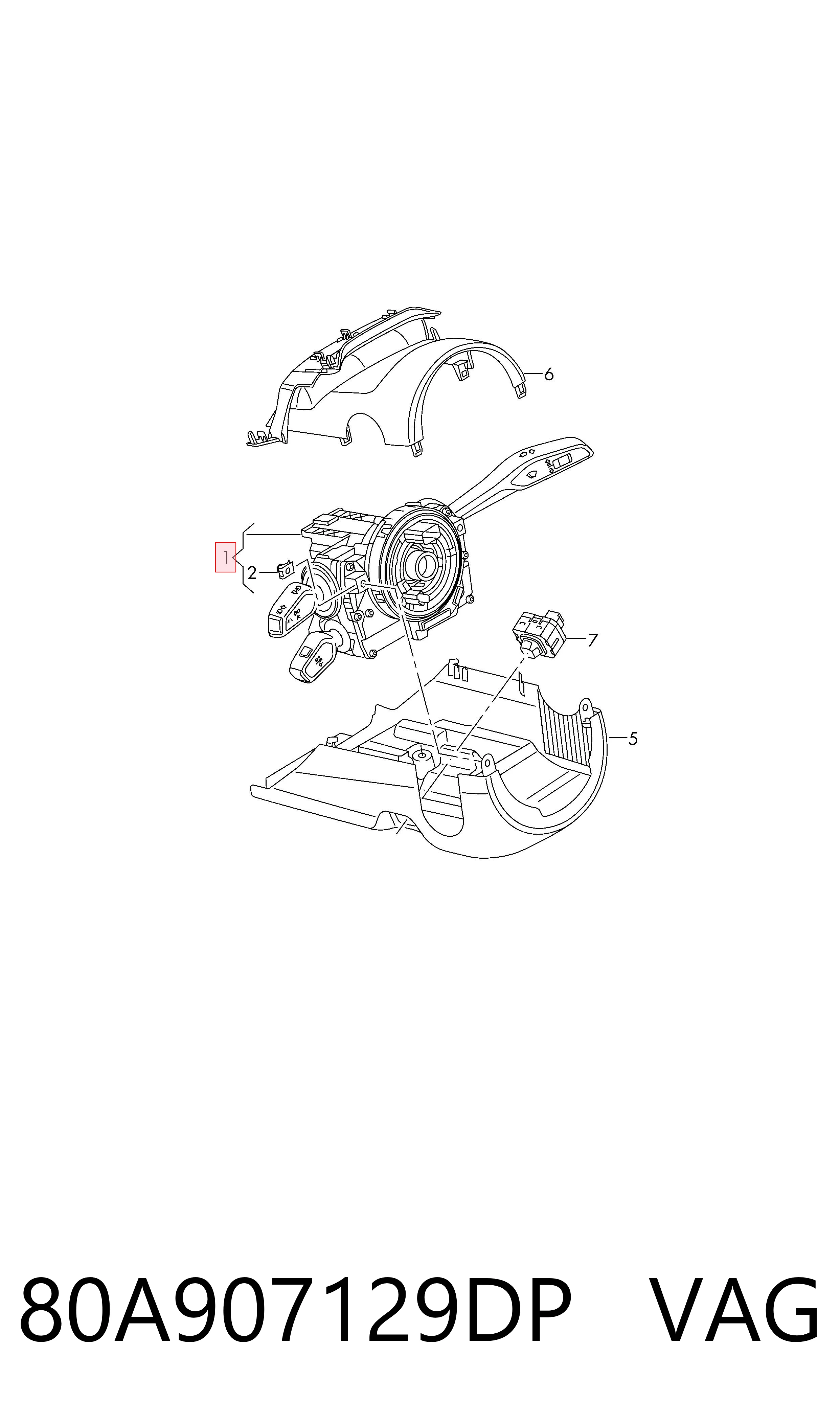 80A907129DP VAG 