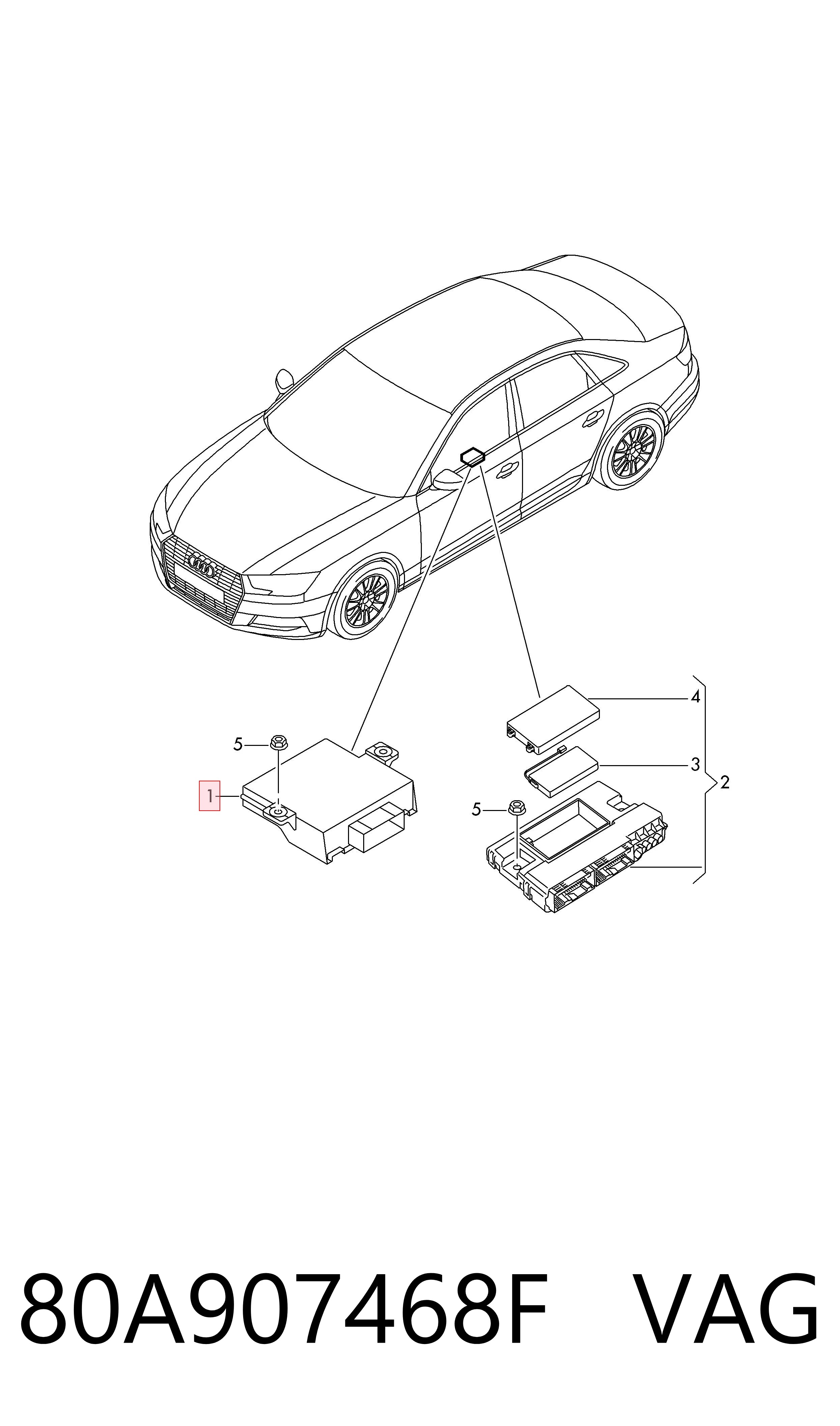 Купить 80A907468F Bentley Система самодиагностики