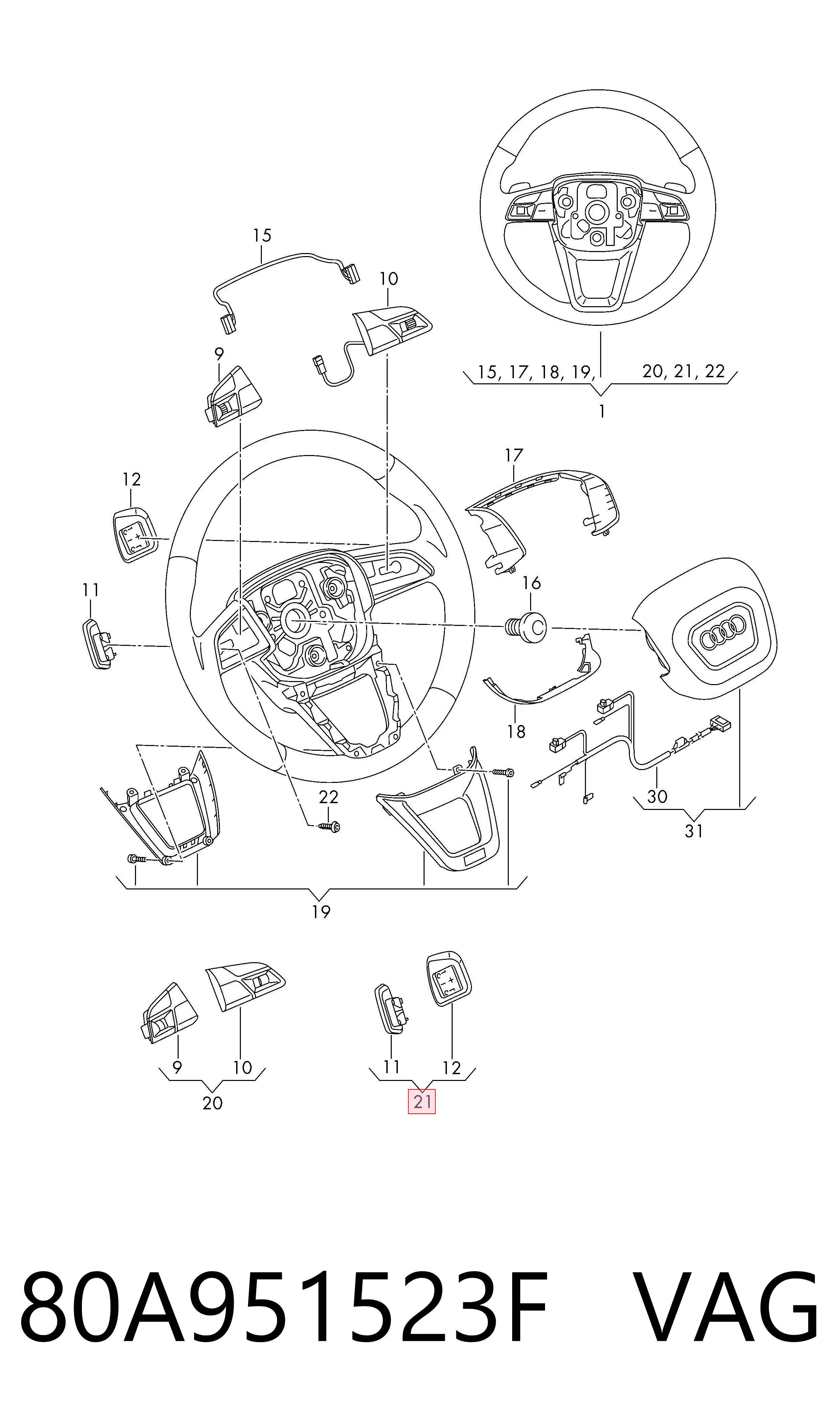80A951523F VAG 