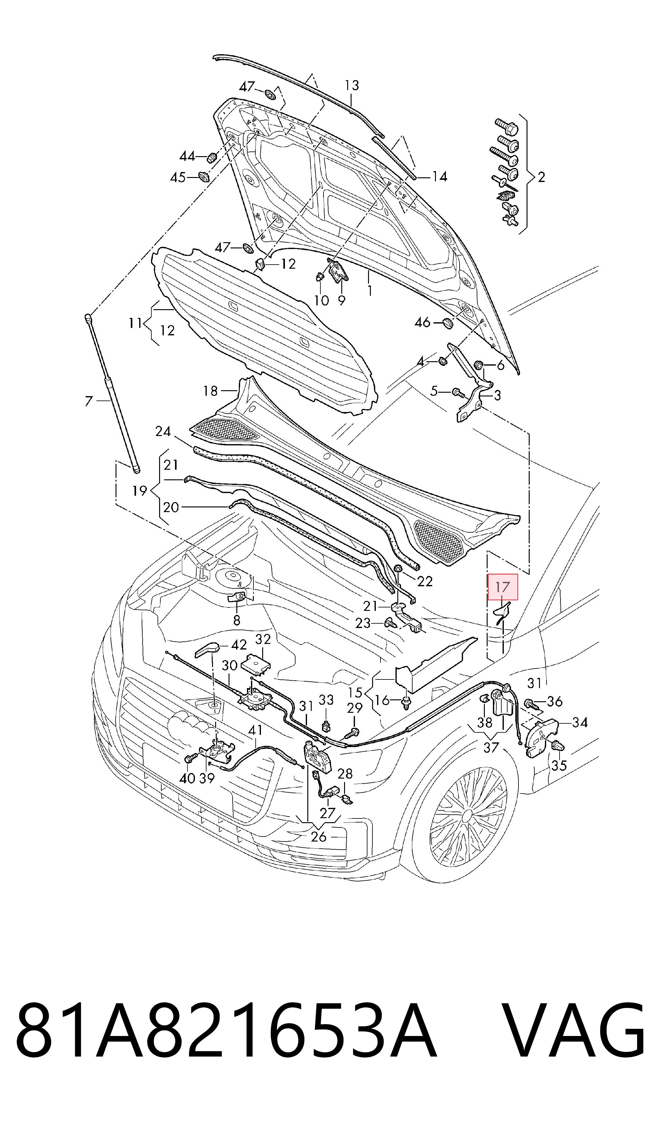  VAG 81A821653A цена, от 8.87 USD