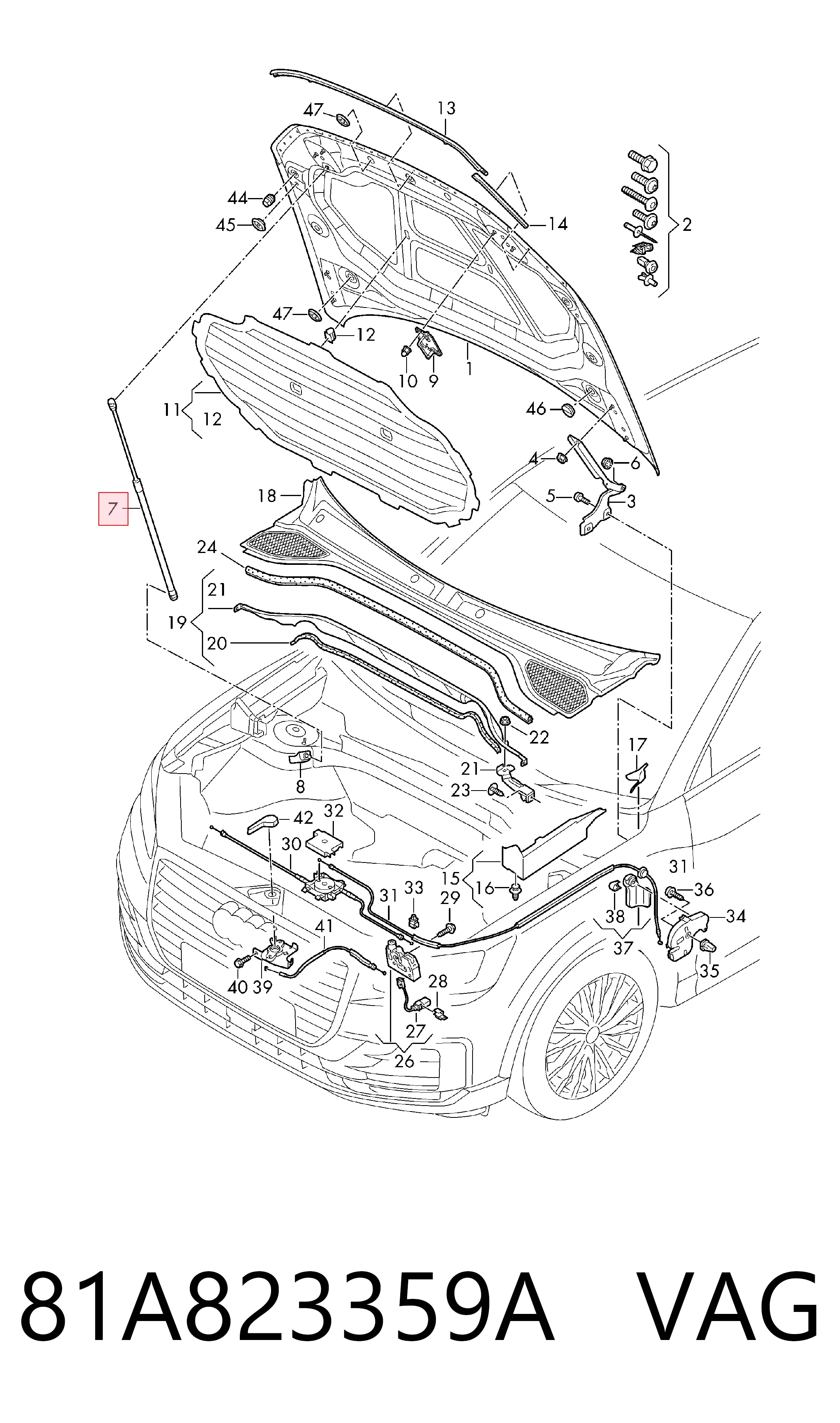 Амортизатор капота 93190553 Iveco