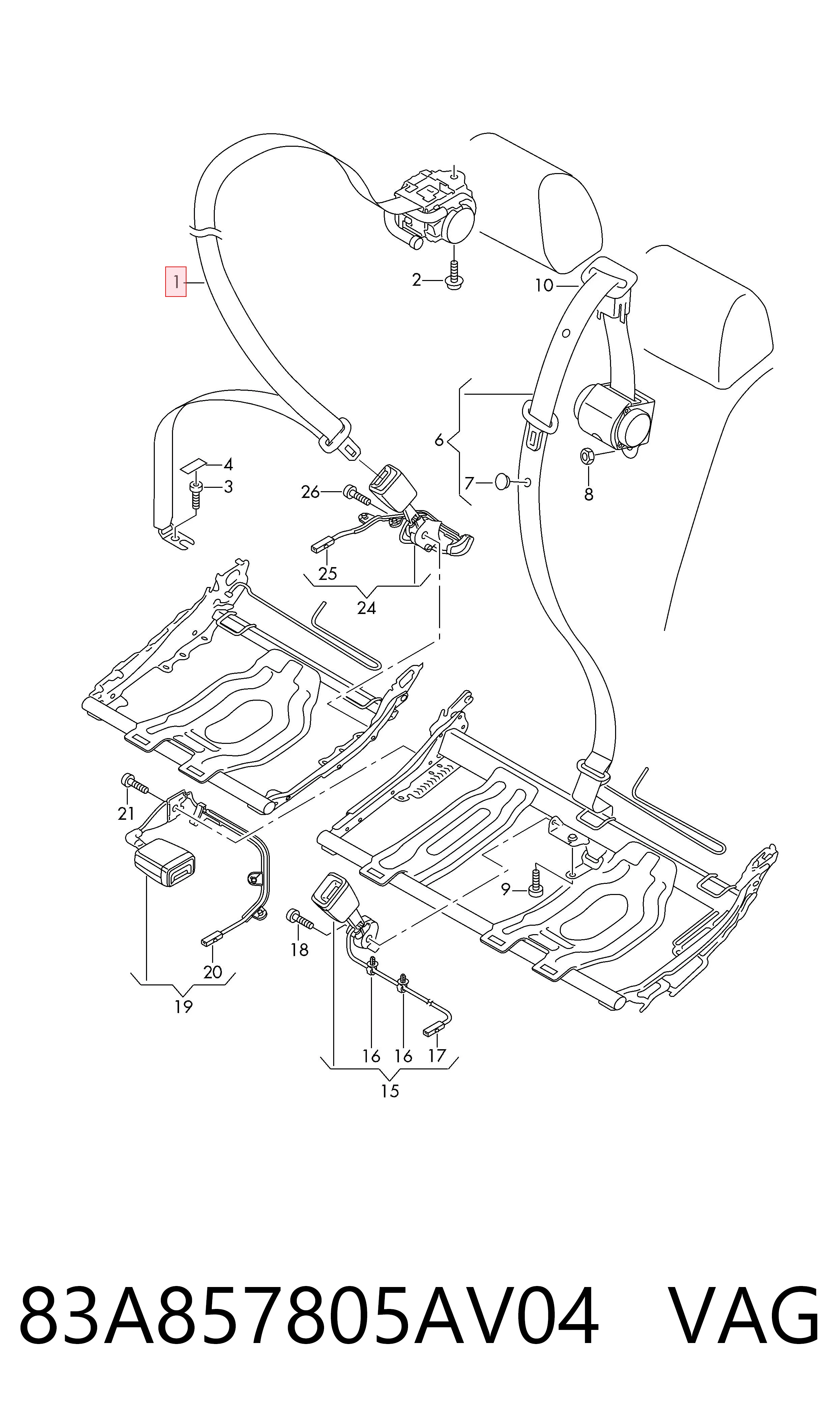 83A857805AV04 VAG 