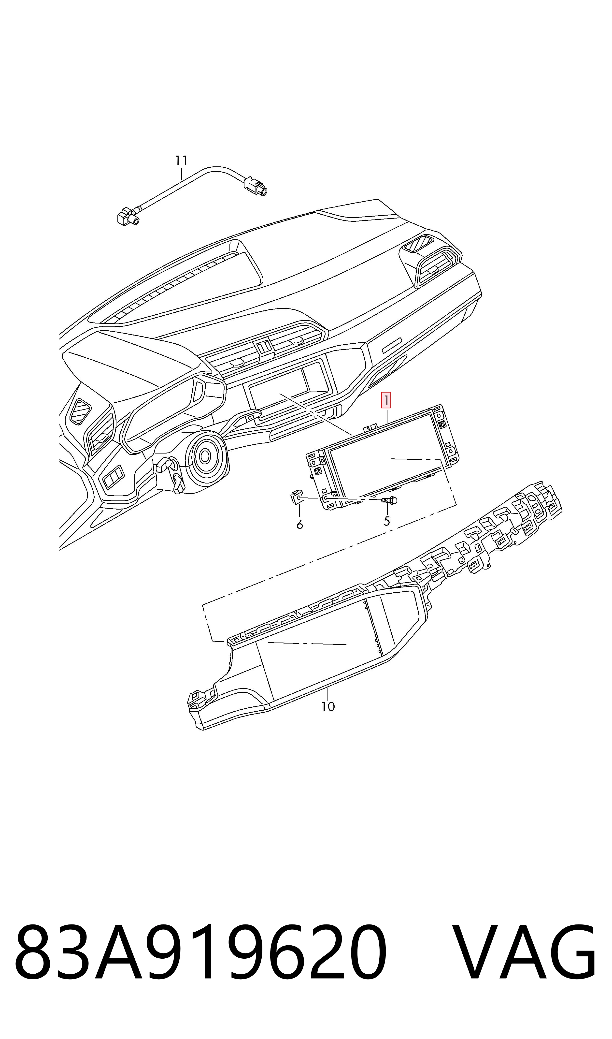 83A919620 VAG Бортовой компьютер
