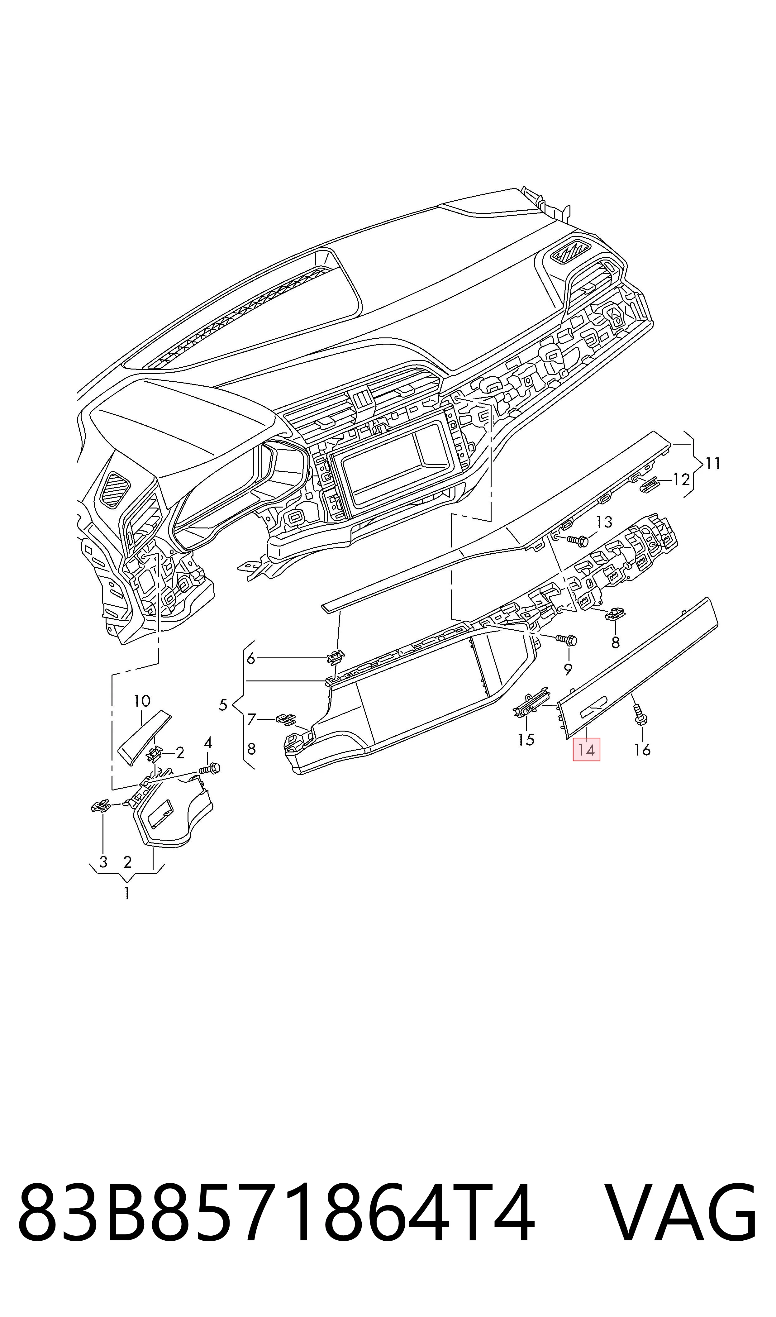 83B8571864T4 VAG 