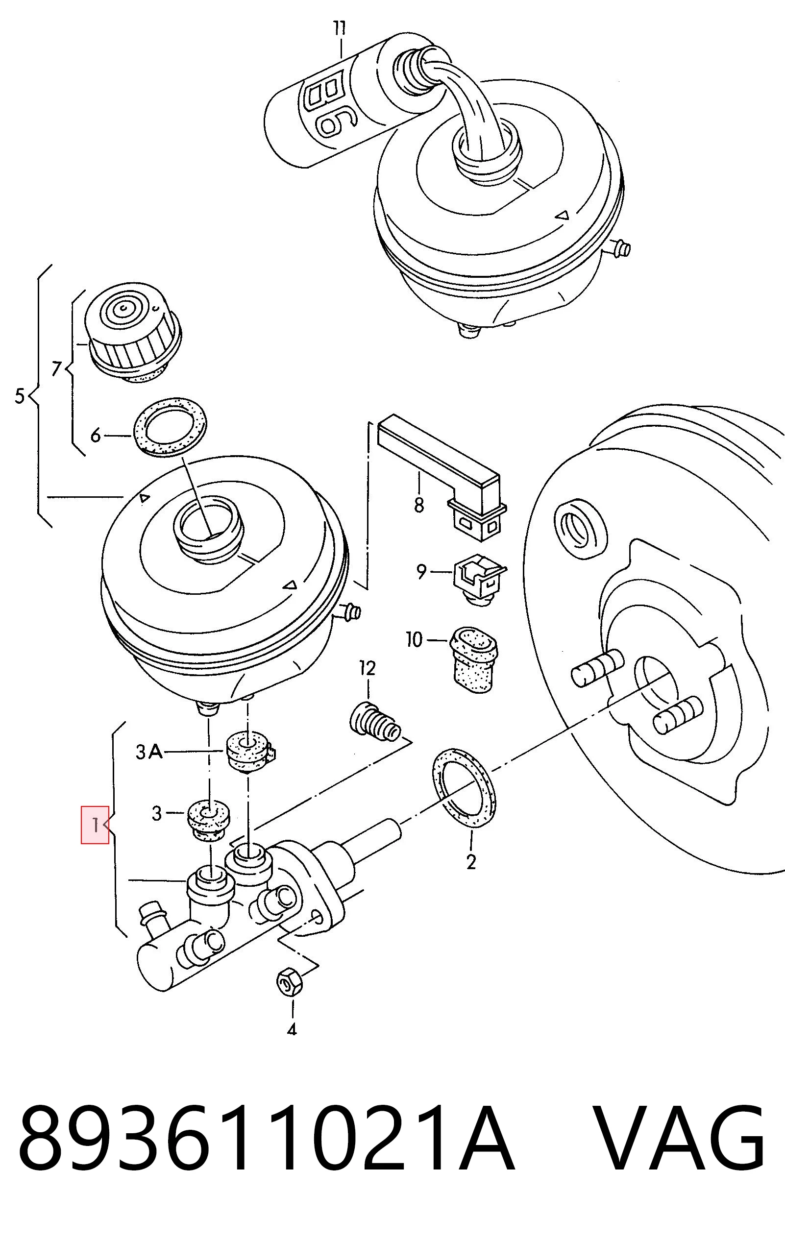 Главный тормозной цилиндр LM30049 Polcar
