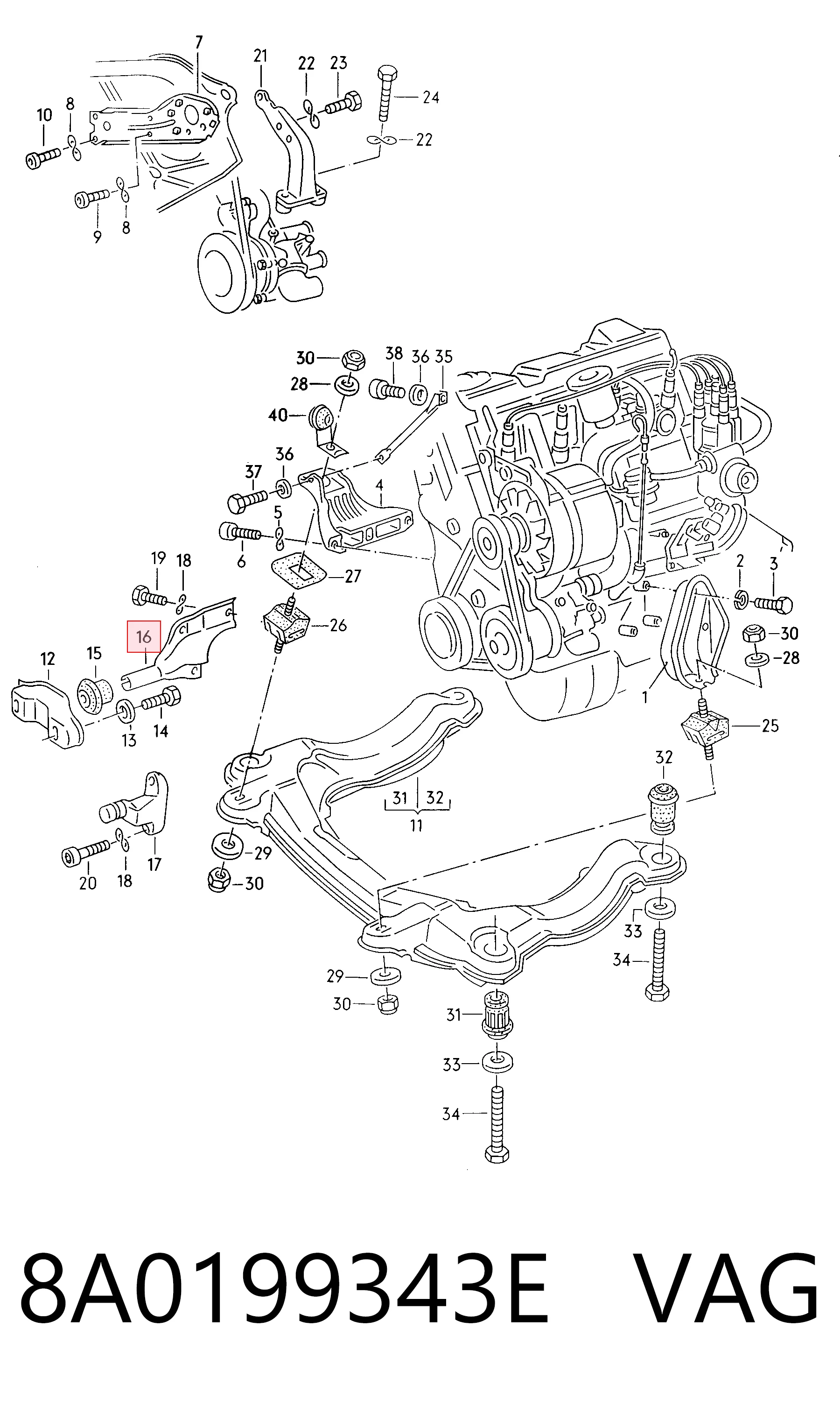 8A0199343E VAG