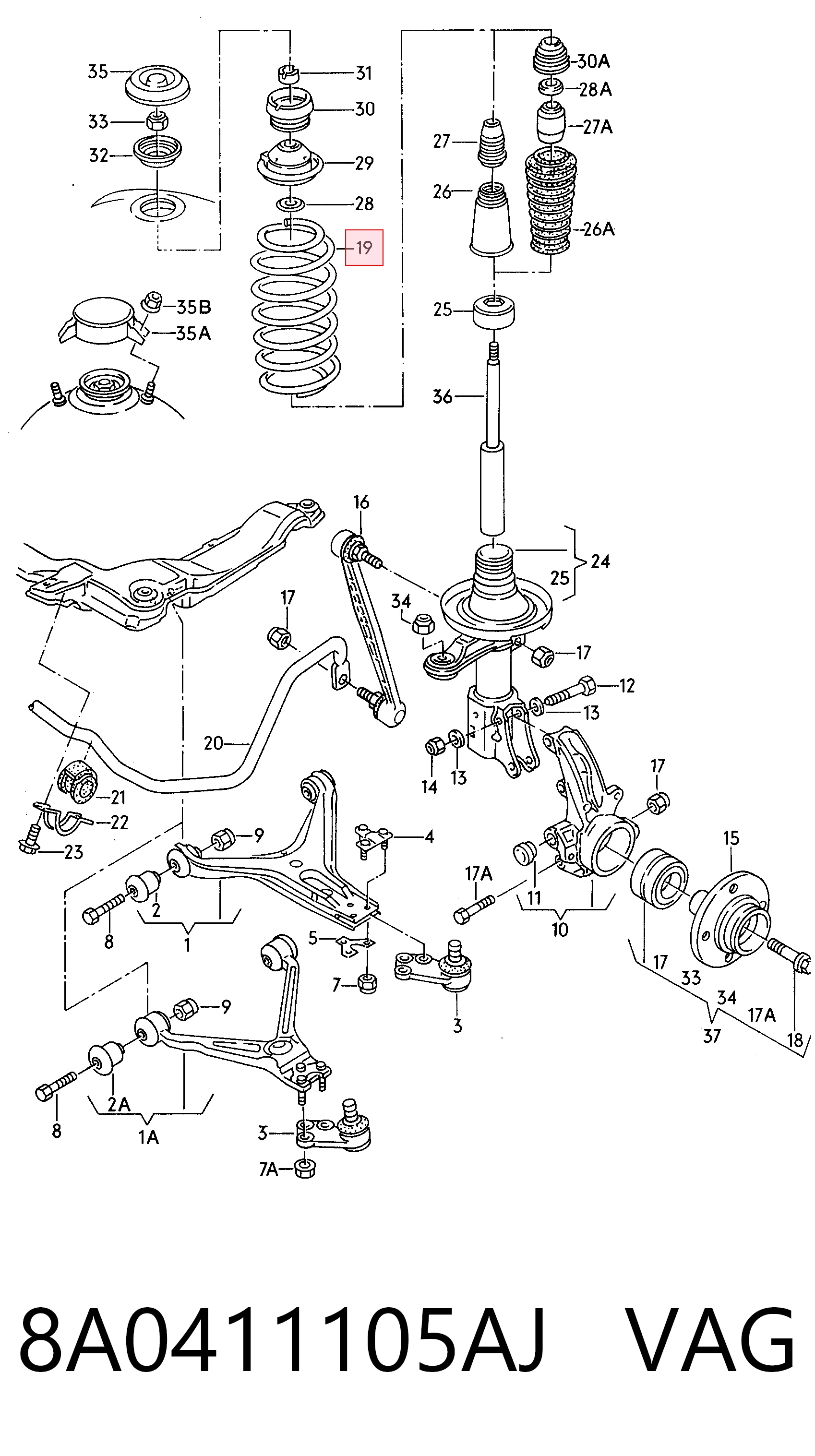 8A0411105AJ VAG