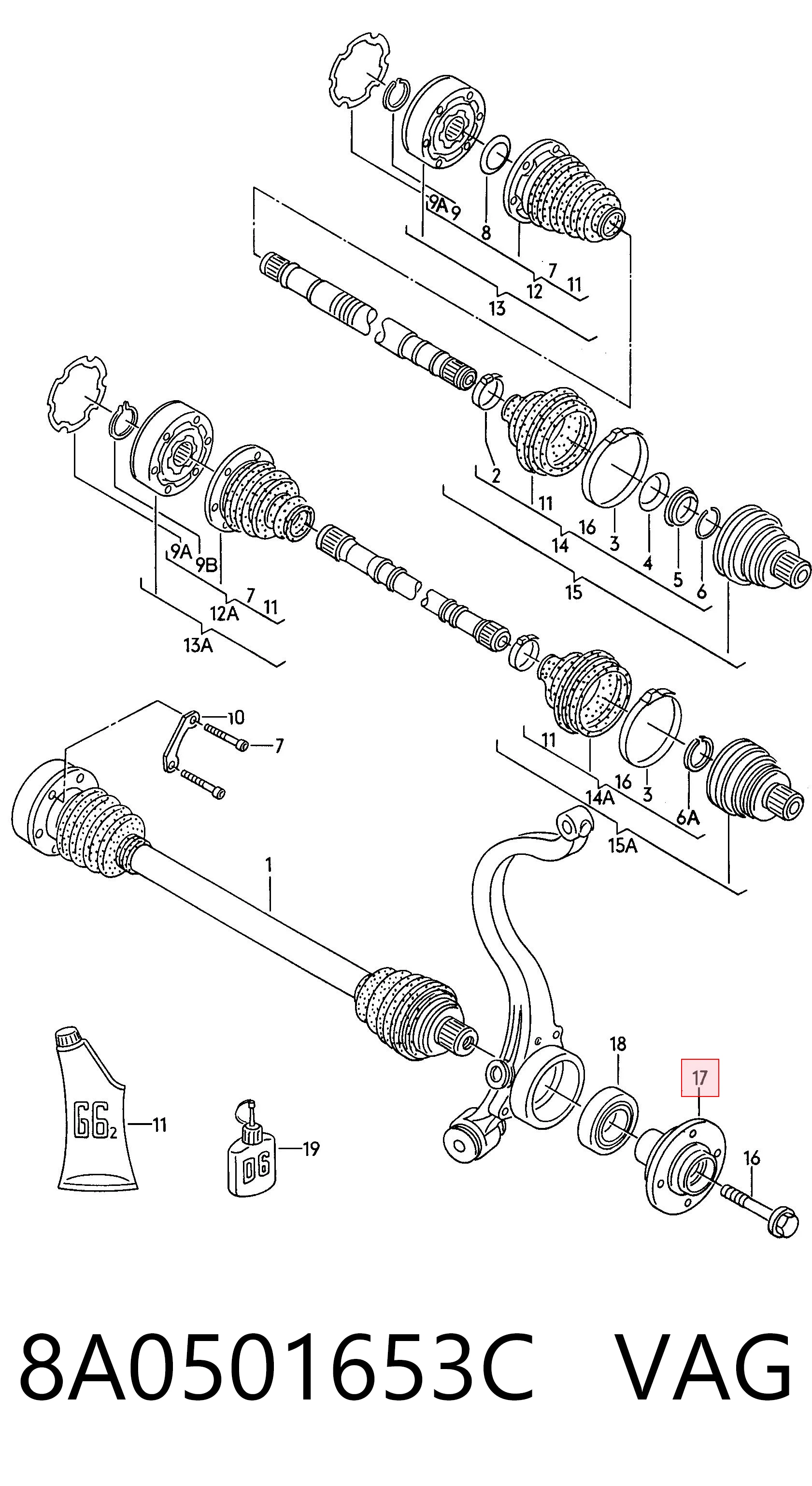 8A0501653C VAG