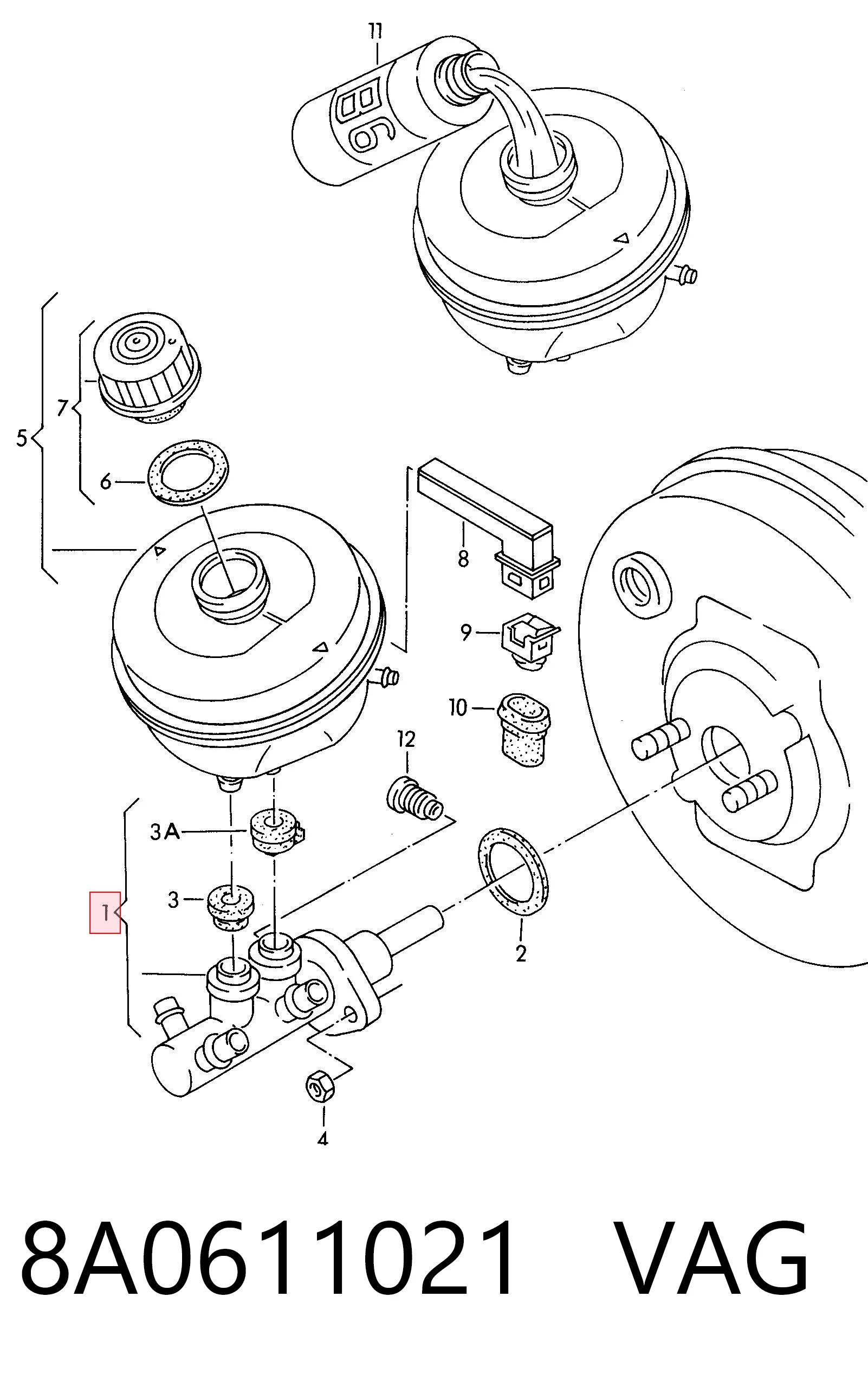 Главный тормозной цилиндр LM30045 Polcar