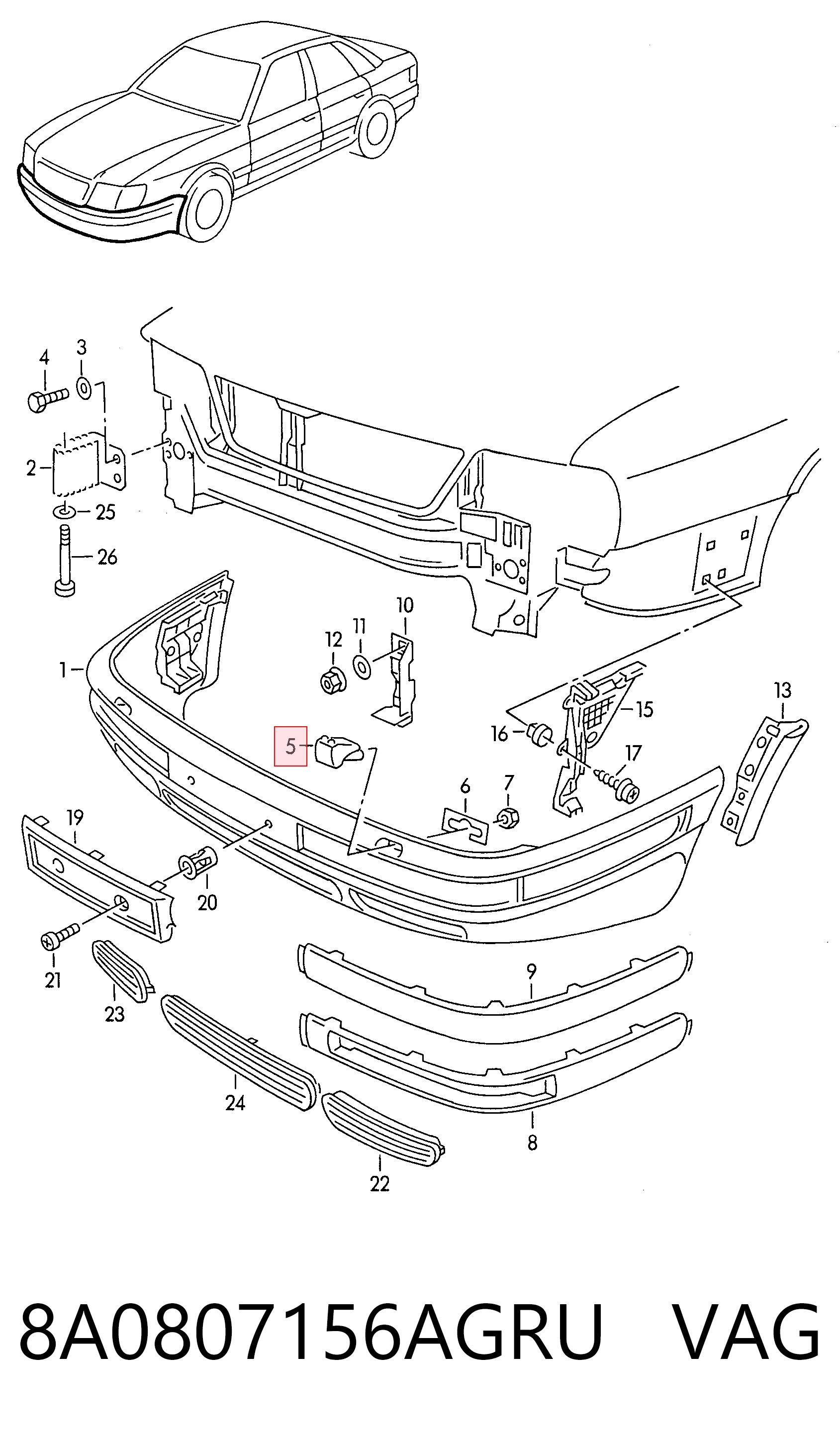 8A0807156AGRU VAG