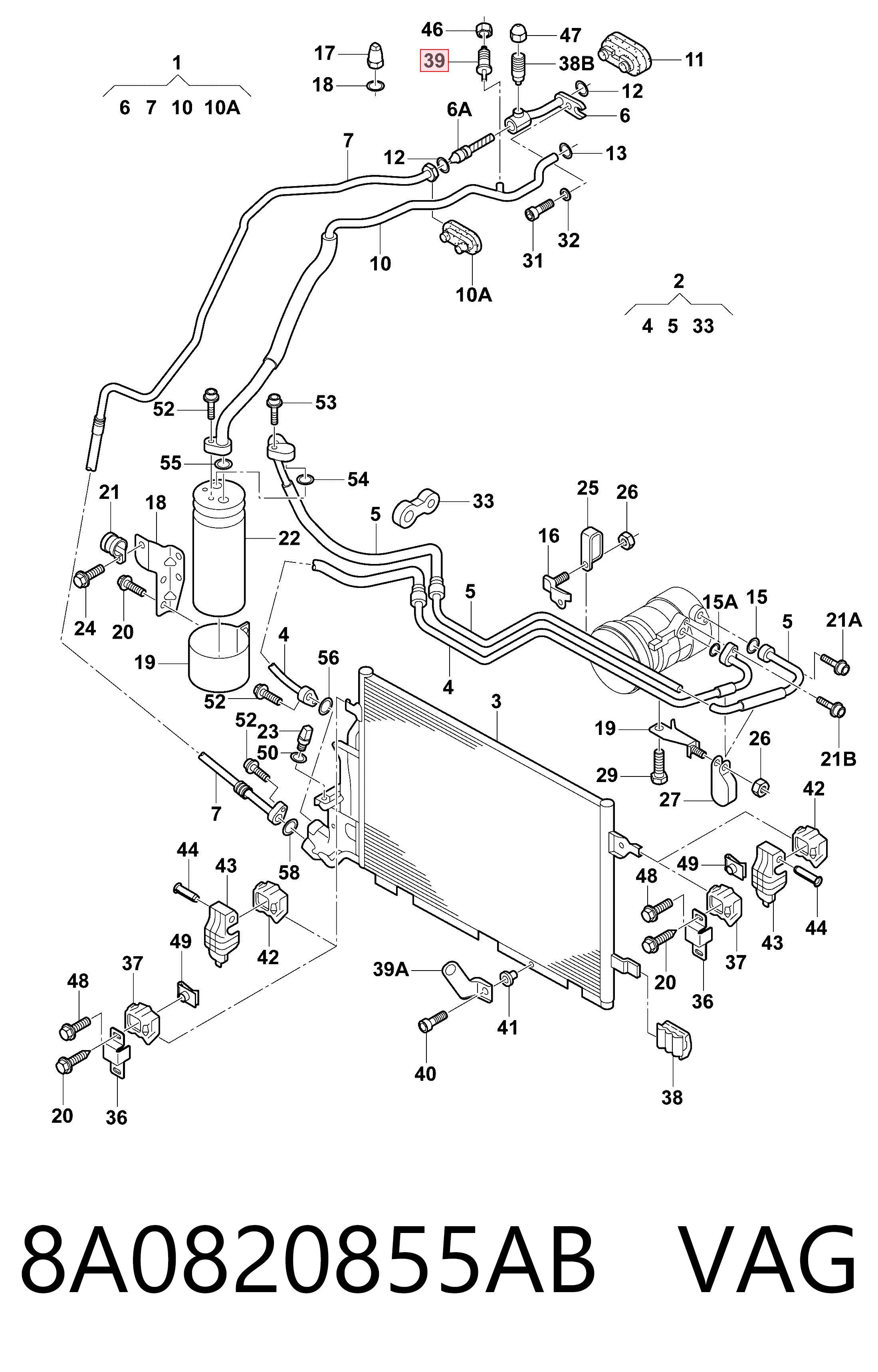 97083892 General Motors Клапан заправки кондиционера